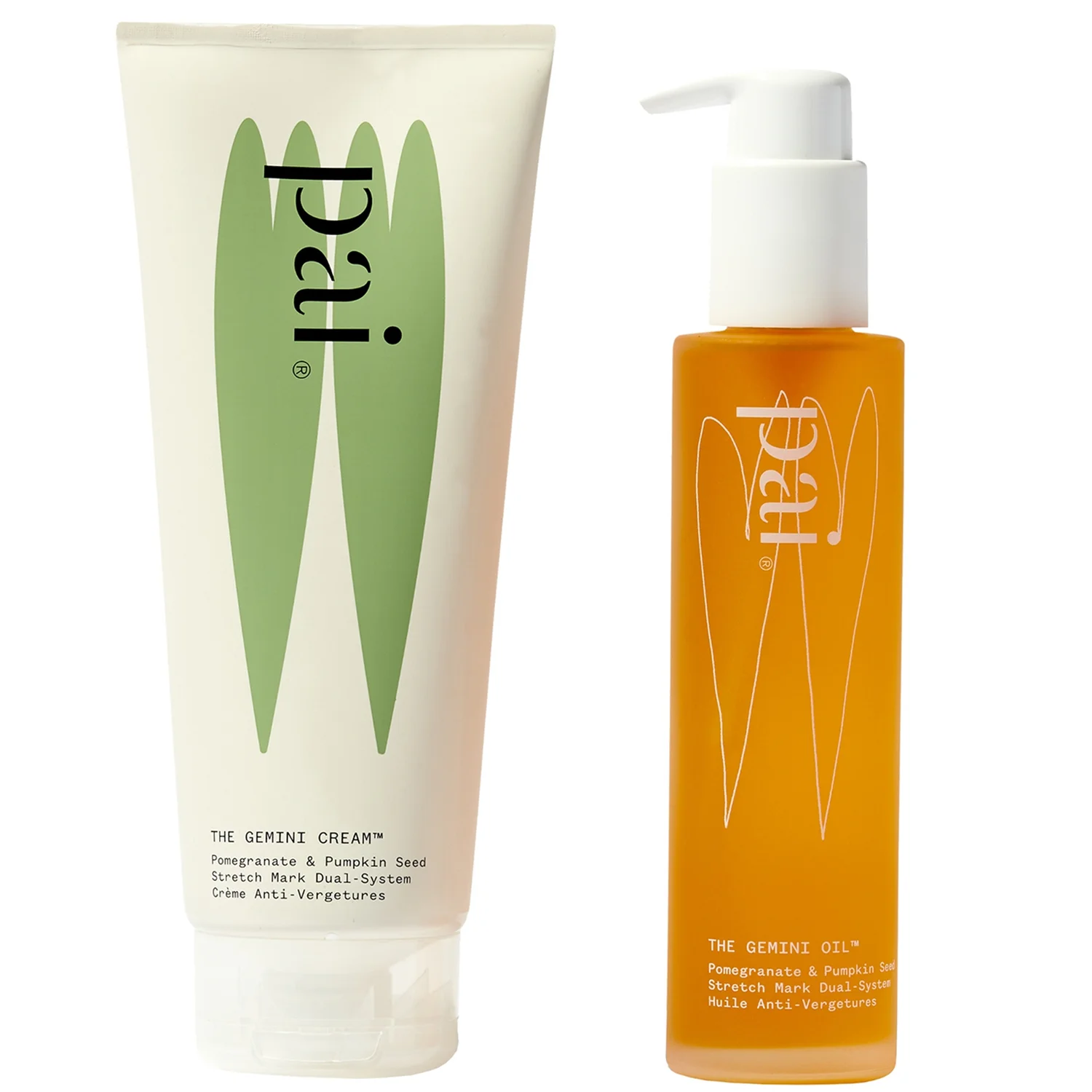 Skincare The Gemini Pomegranate and Pumpkin Stretch Mark Dual-System 300ml product image