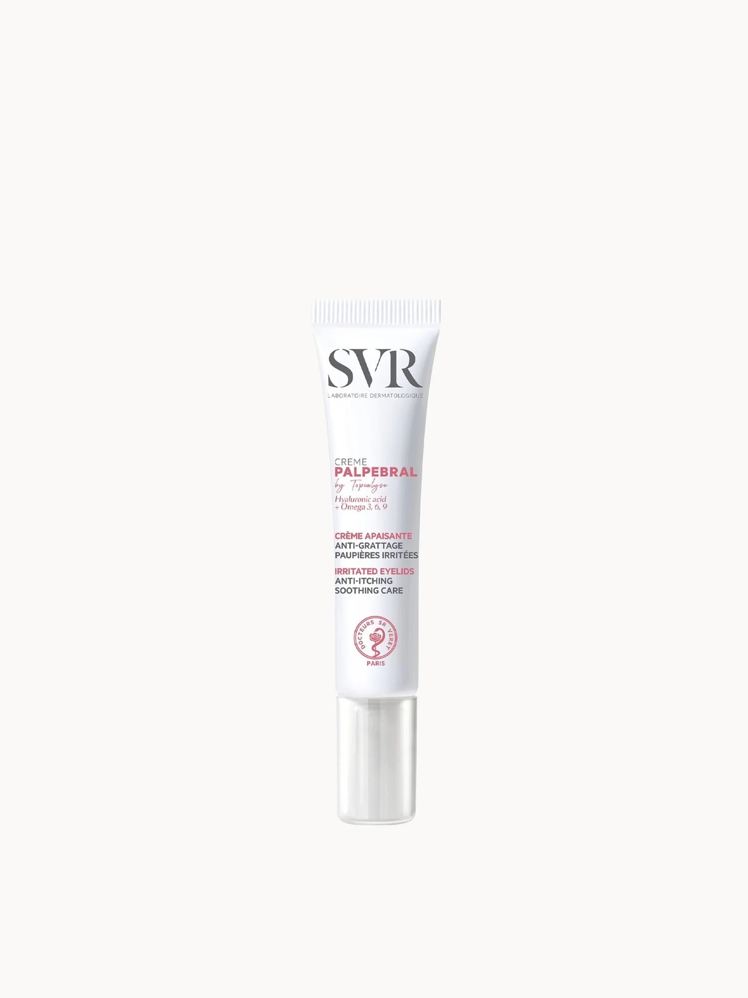 SVR PALPEBRAL Ultra-Soothing Eczema Eye Cream for Dry, Hypersensitive, Itchy, Flaky Eyelids Prone to Irritation, 15ml