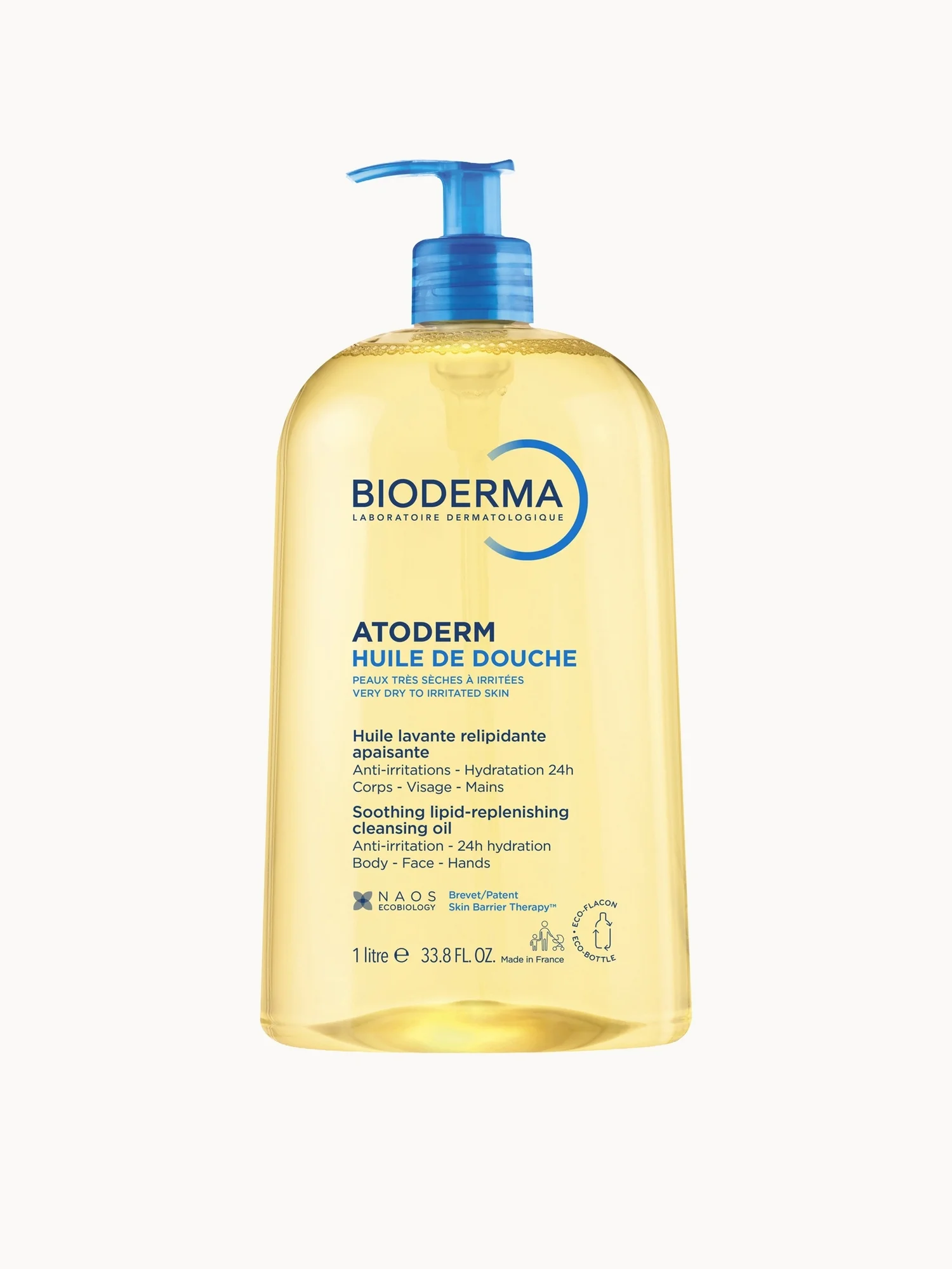 Atoderm Lipid-Replenishing Shower Oil For Very Dry Atopic Eczema-Prone Skin 1L