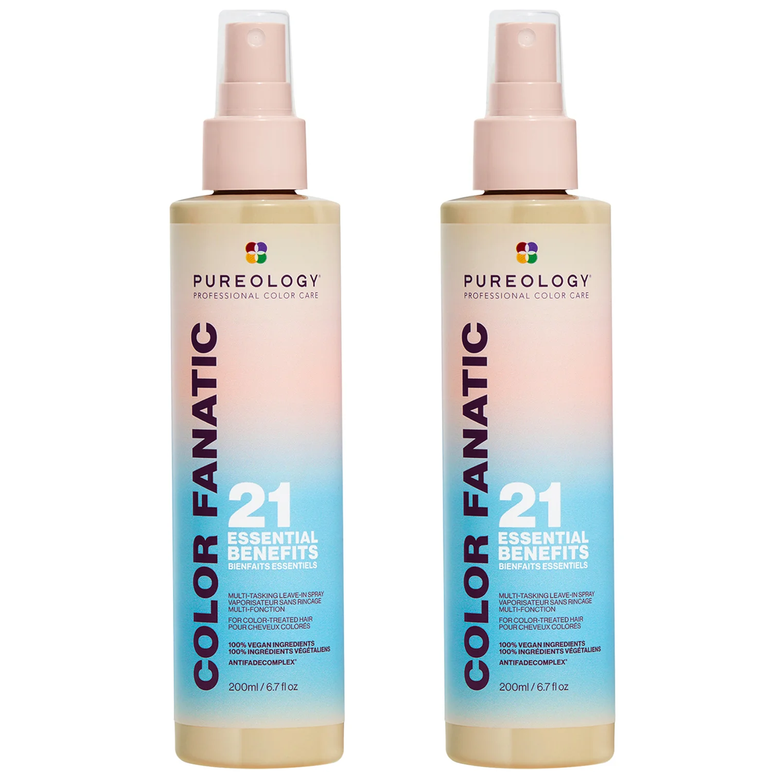 Pureology Color Fanatic Multi-Benefit Leave-in Treatment Spray 21 Benefits Bundle 2 x