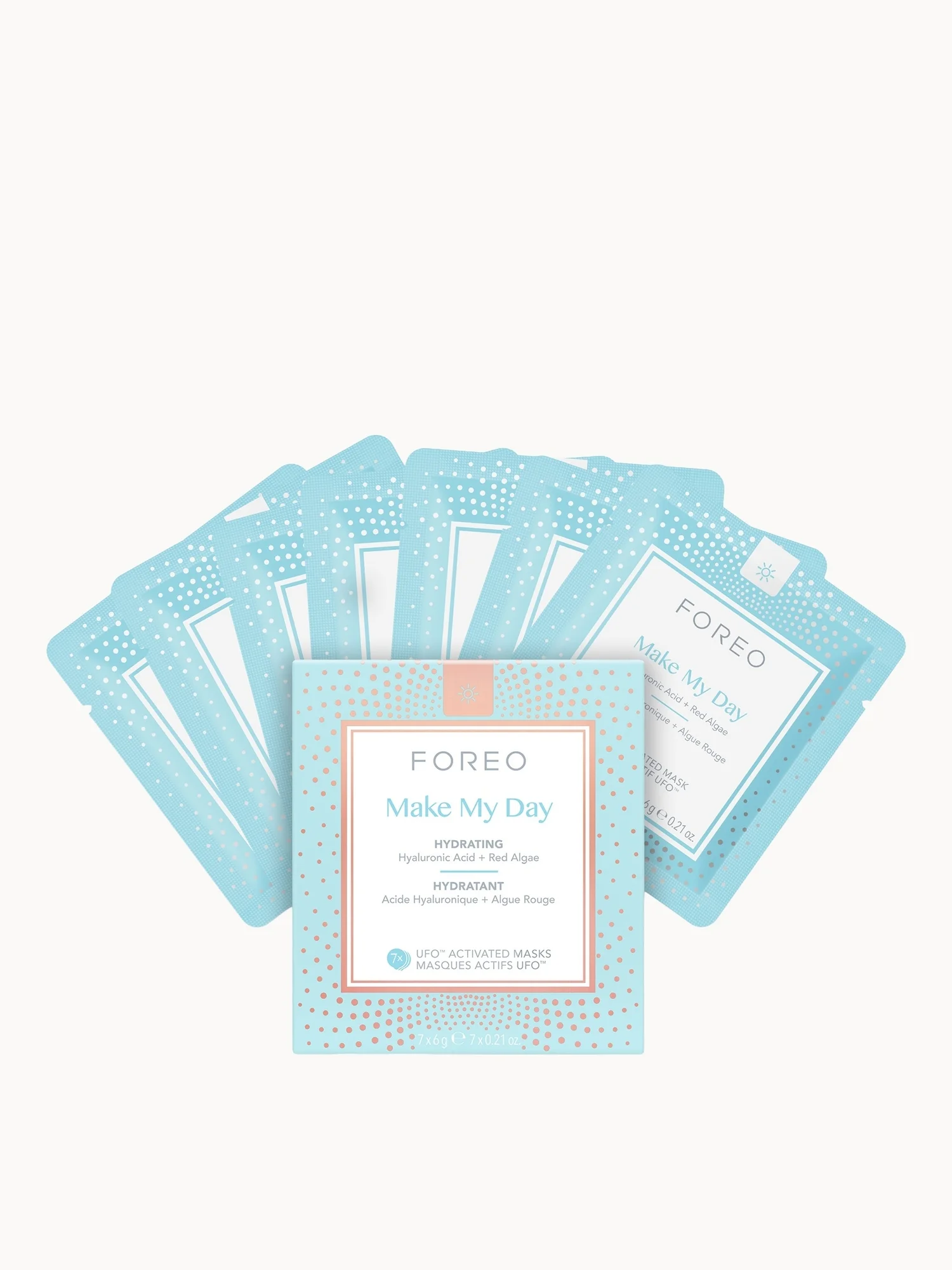 FOREO Make My Day UFO/UFO Mini Anti-Pollution and so Hydrating Face Mask (7 Pack)