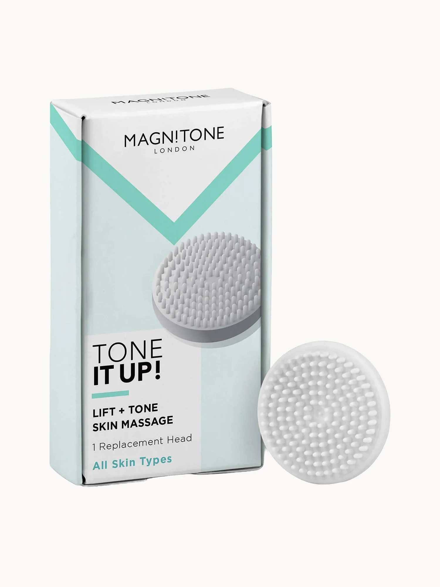 MAGNITONE London Barefaced 2 and 3 Tone it up! Massaging Brush Head - 1 Pack