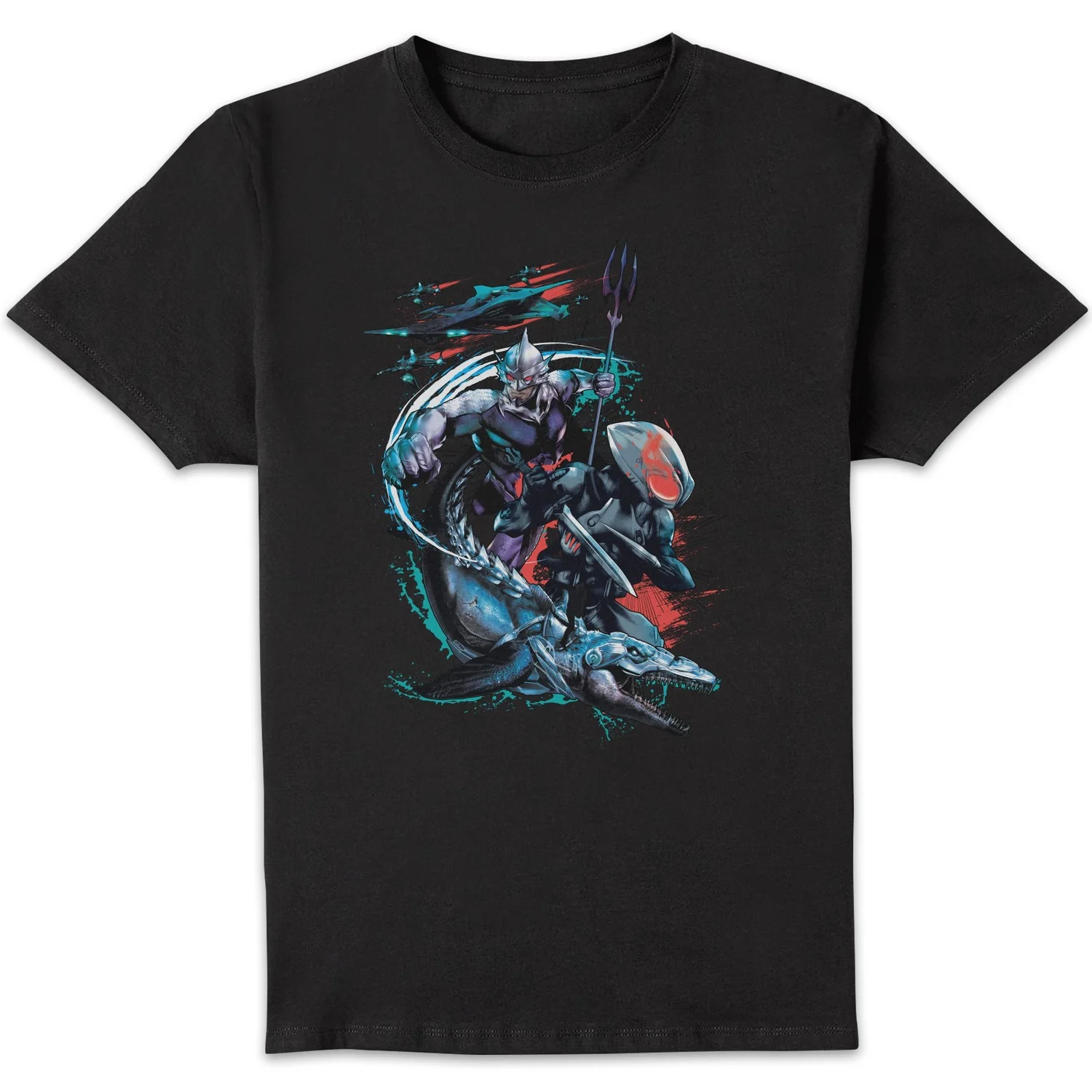 Aquaman Black Manta & Ocean Master Men's T-Shirt - Black