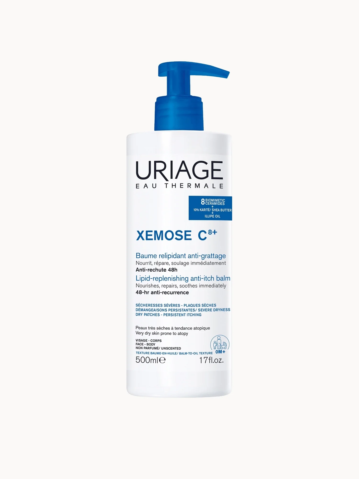 Uriage Xémose Anti-Itch Soothing Oil Balm 500ml