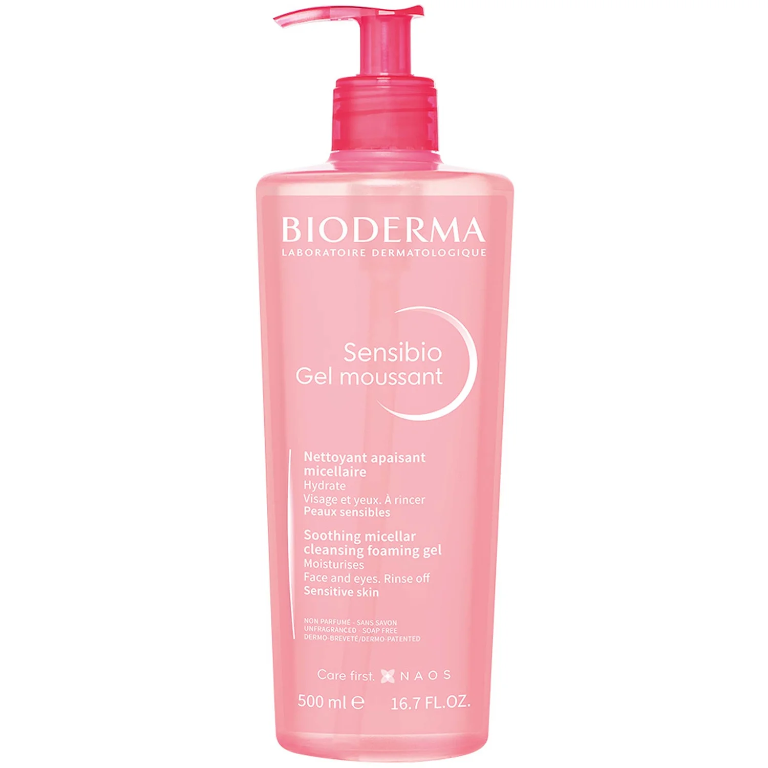 Bioderma Sensibio Foaming Gel for Sensitive Skin Prone to Rosacea 500ml