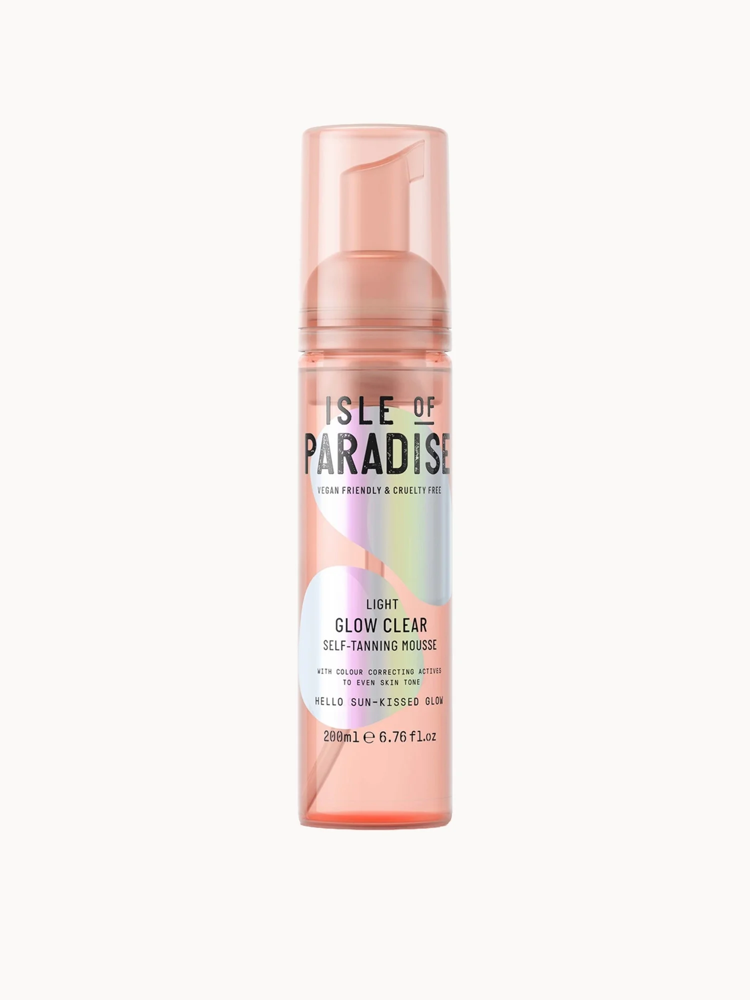 Isle of Paradise Glow Clear Self-Tanning Mousse - Light 200ml