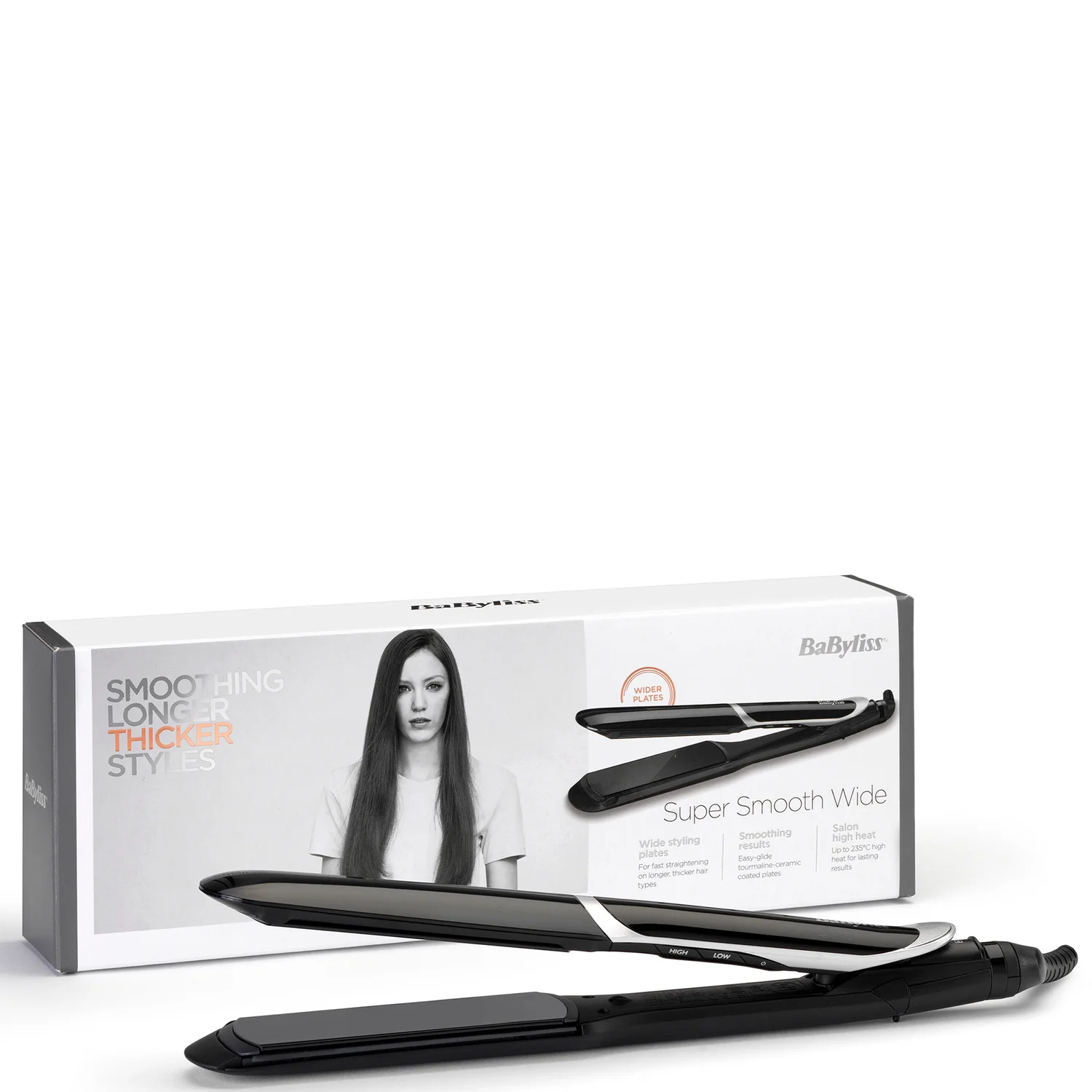 BaByliss Smooth Pro Wide 235 Straightener LOOKFANTASTIC