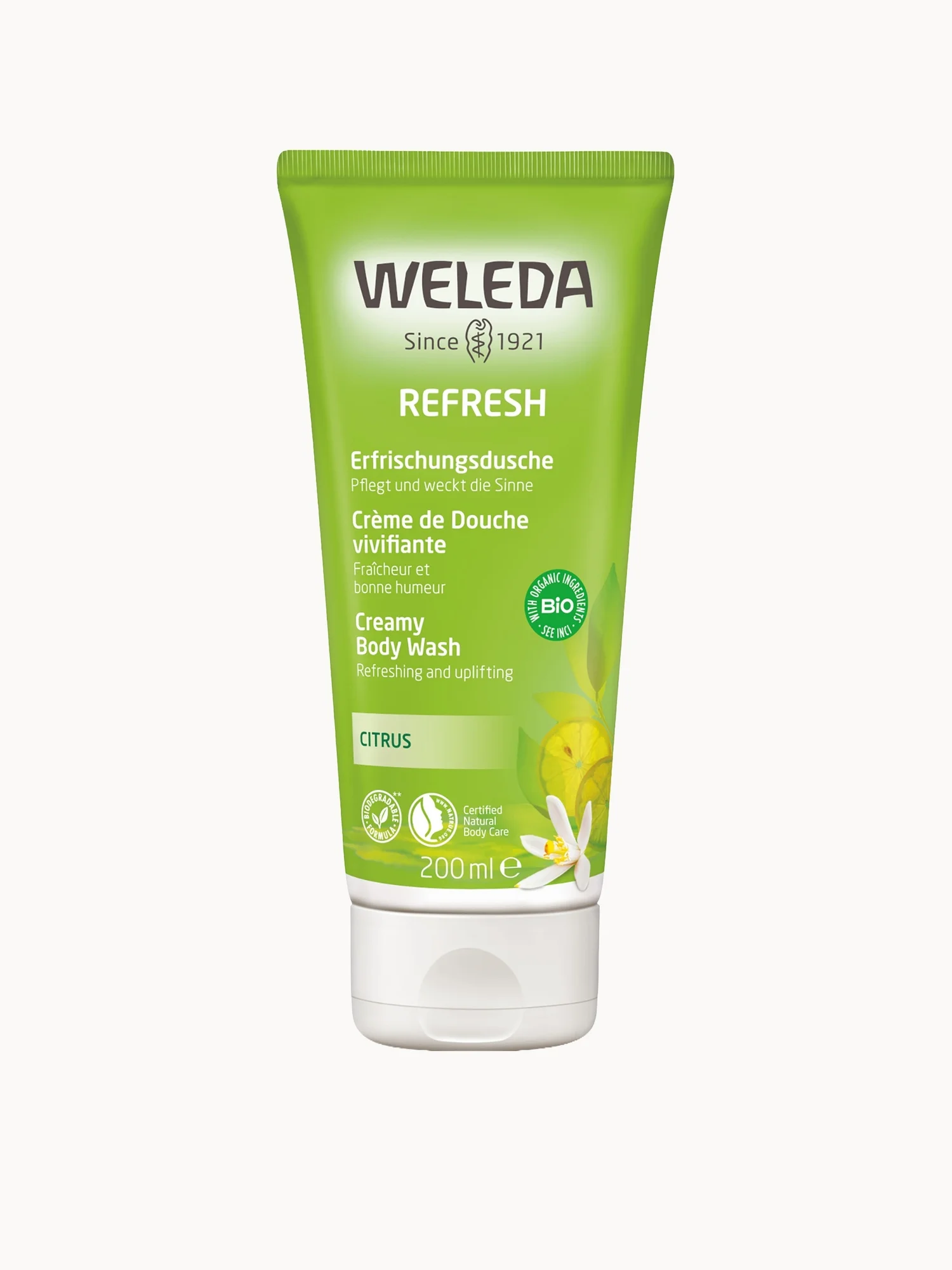 Weleda Citrus Refresh Creamy Body Wash 200ml