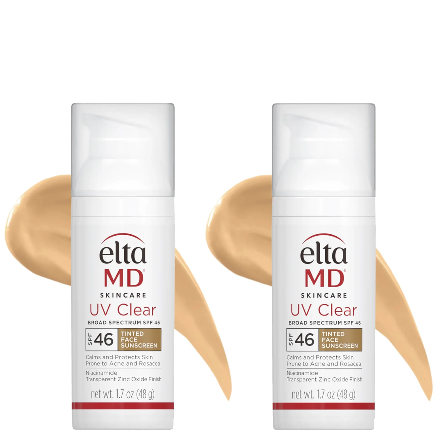 EltaMD Exclusive UV Clear Tinted SPF 46 Broad-Spectrum Duo