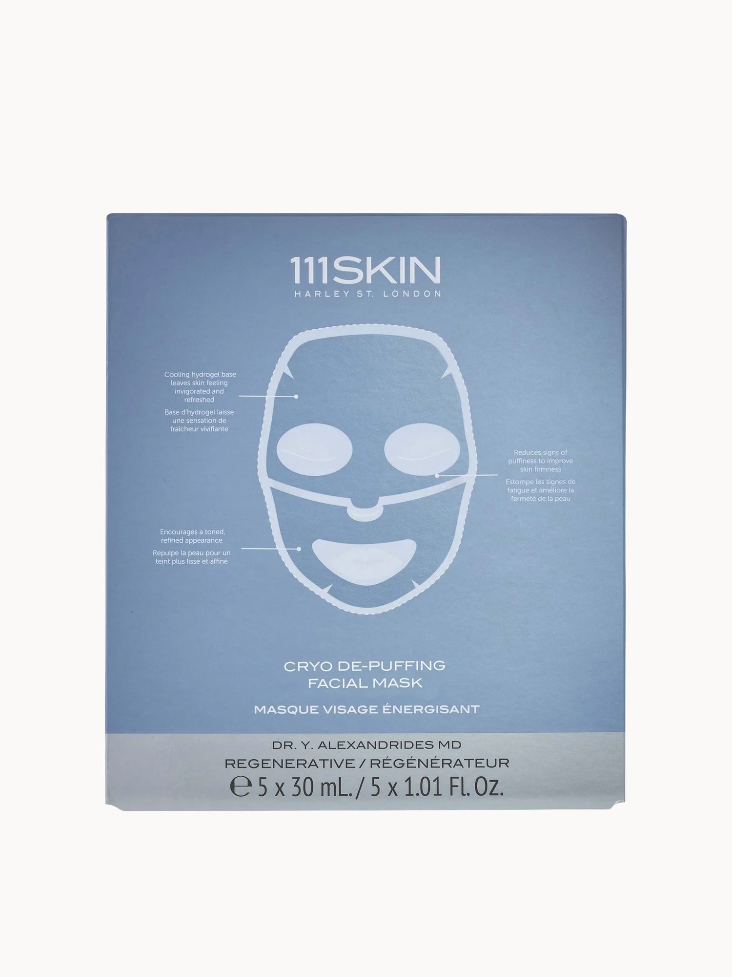 111SKIN Cryo De-Puffing Energy Mask Box (Pack of 5)