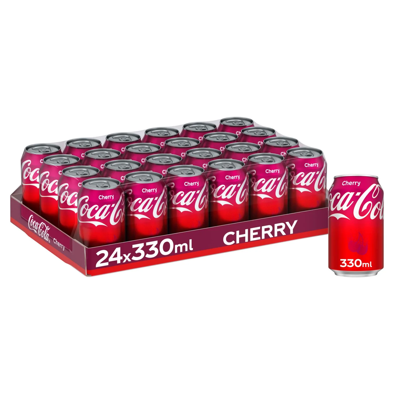 Coca-Cola Cherry Soft Drink 24 x 330ml