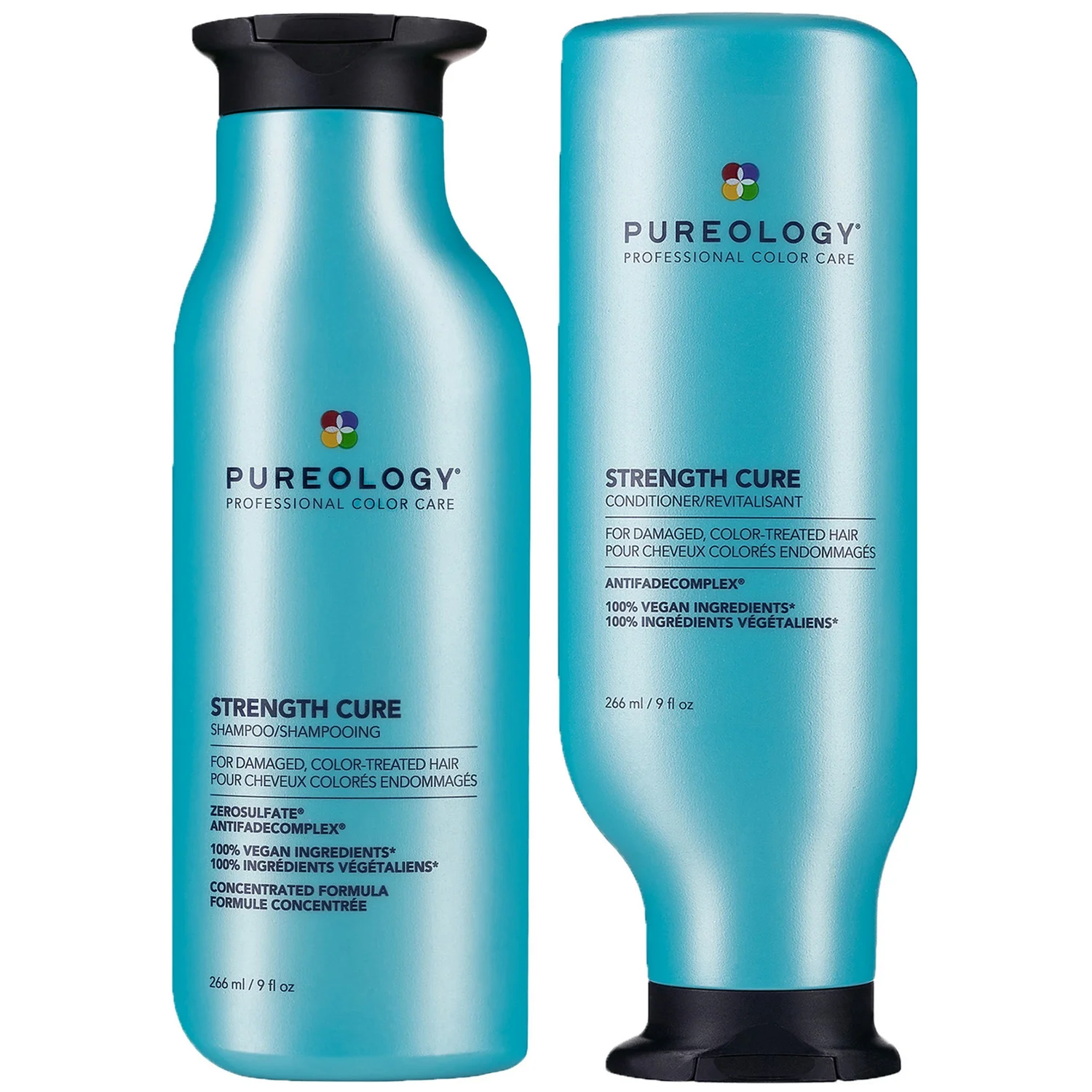 Pureology Strength Cure Shampoo and Conditioner Bundle for Damaged Hair
