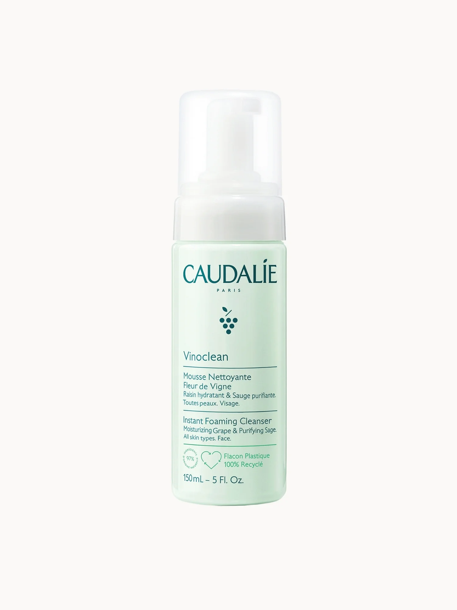 Caudalie Vinoclean Gentle Foam Cleanser 150ml
