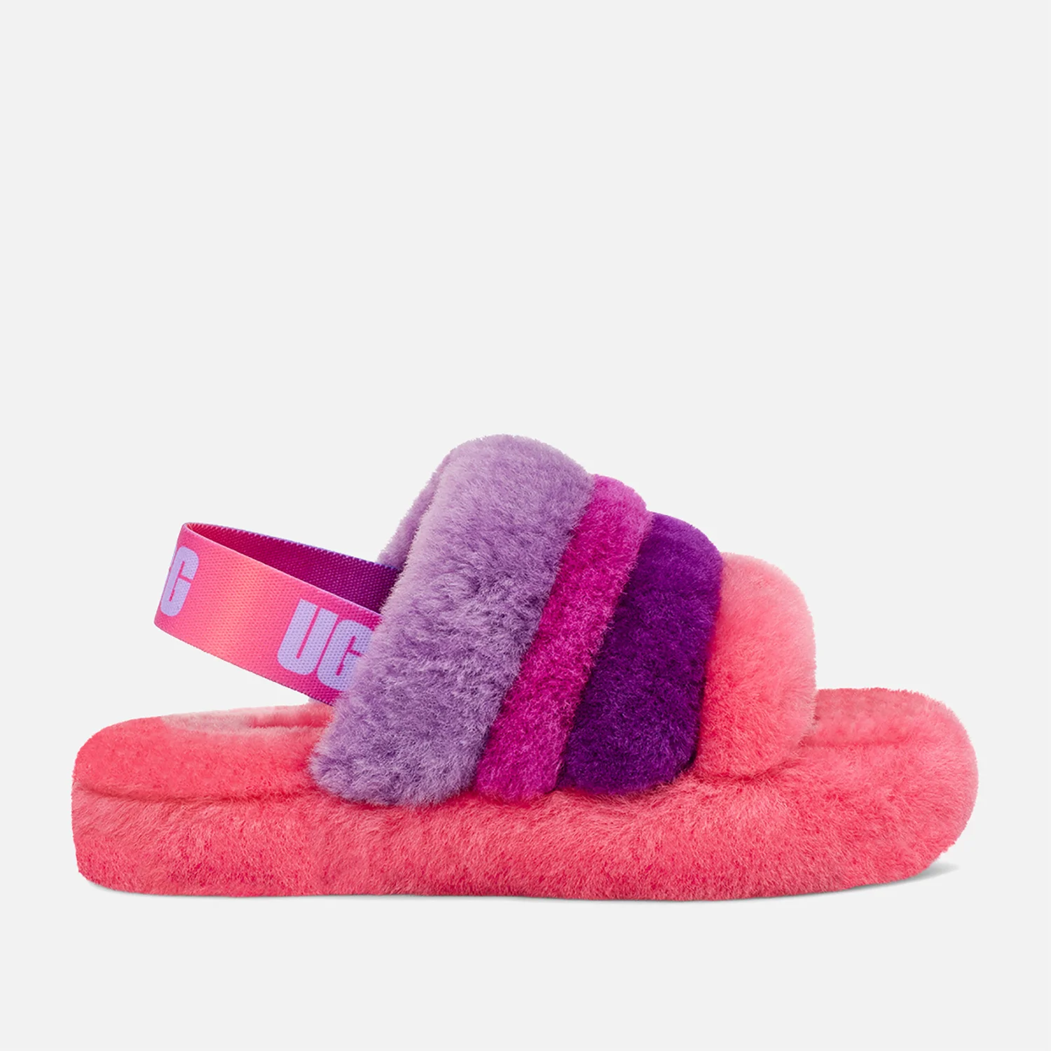 Ugg Womens Ugg Yeah Slides Purple UGG Kids' Fluff Yeah Slide