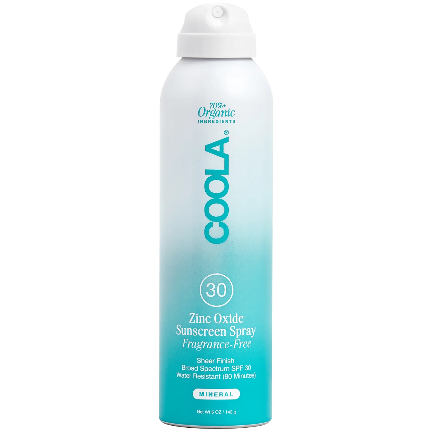 Mineral Body Organic Sunscreen Fragrance-Free Spray SPF30 5 oz product image