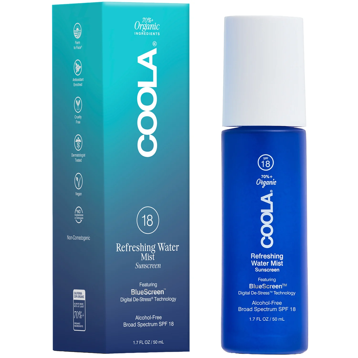 Full Spectrum 360 Refreshing Water Organic Face Sunscreen Mist SPF 18 50ml product image
