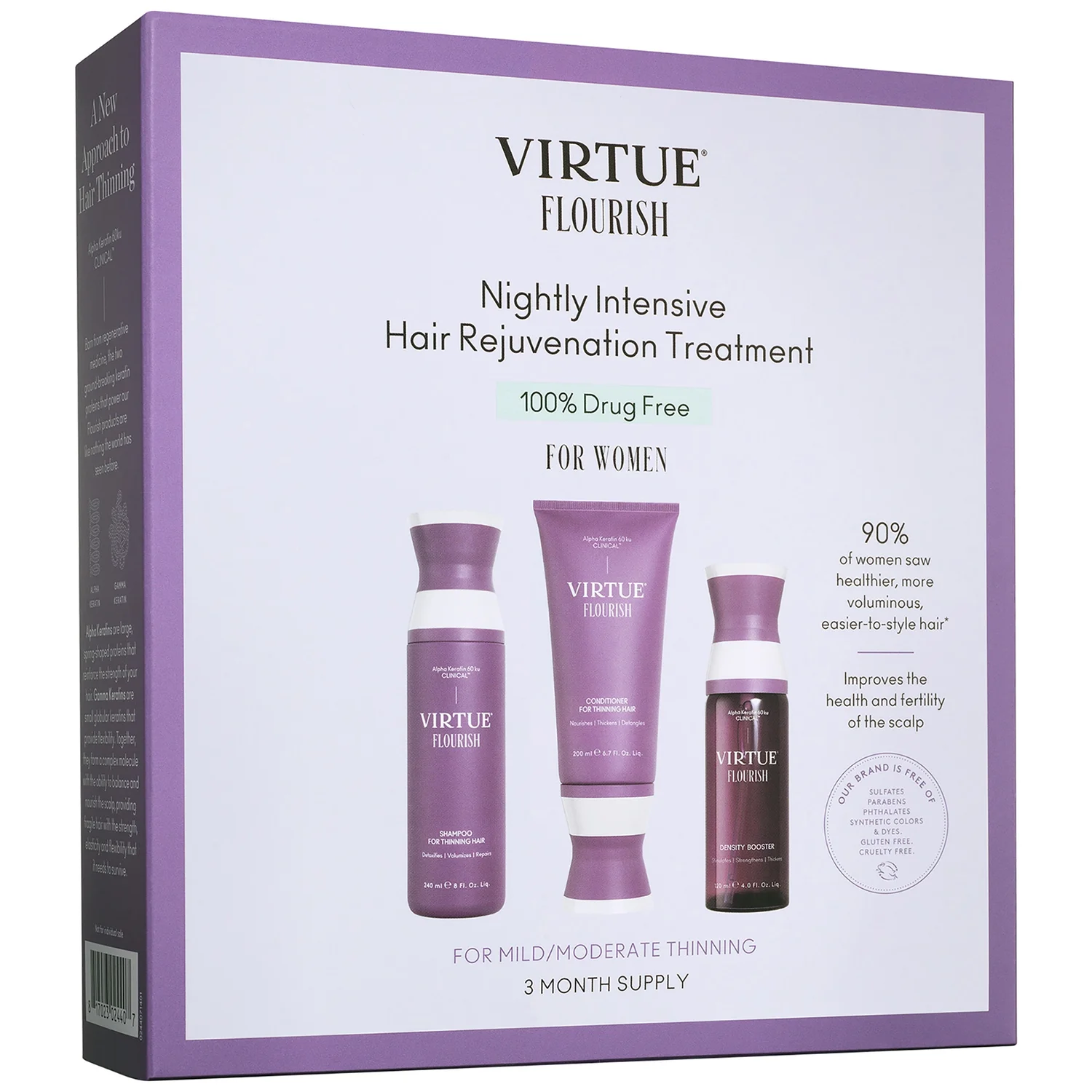 Flourish Nightly Intensive Hair Rejuvenation Treatment Hair Kit 3 piece product image