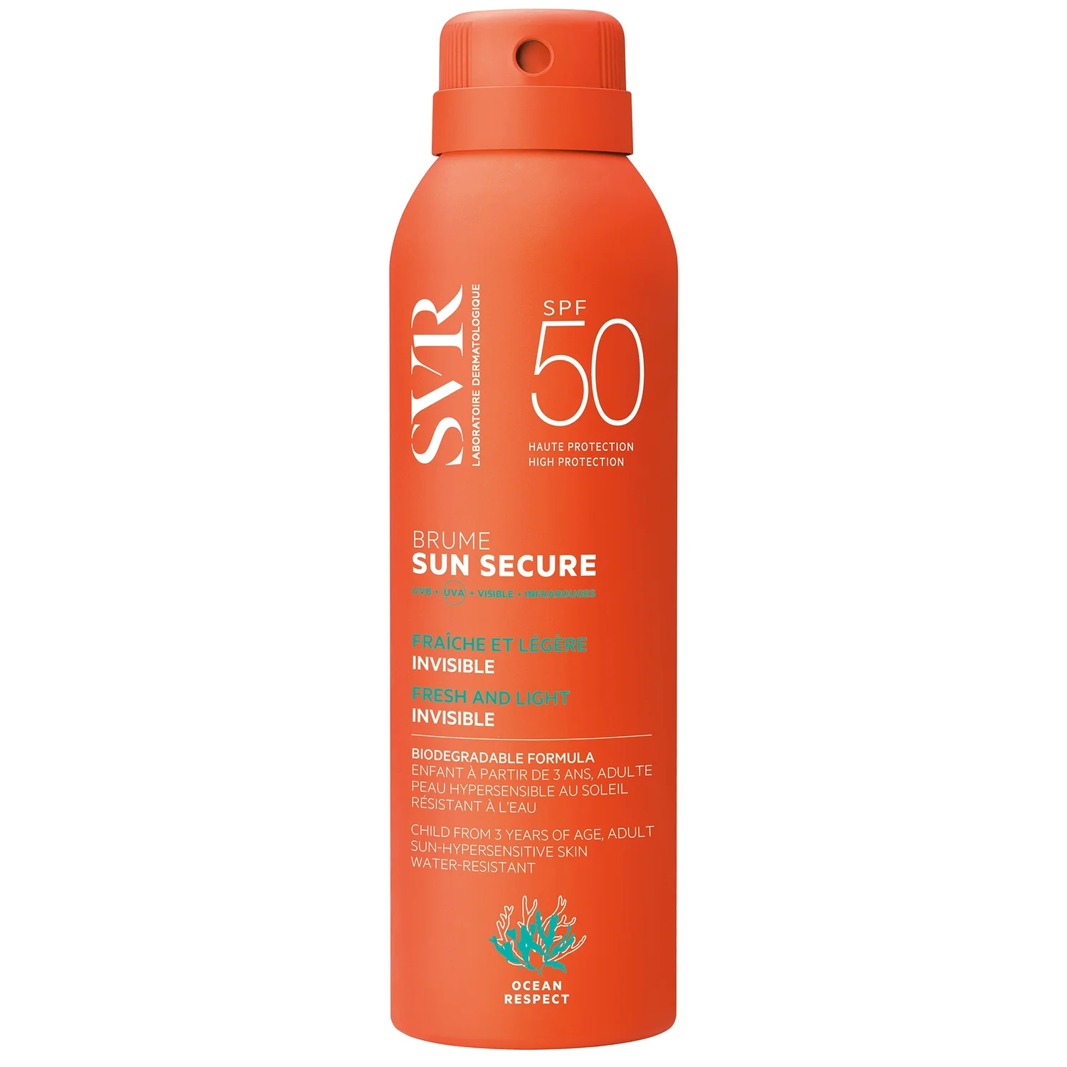 SVR SUN SECURE SPF 50+ Body Mist for Hypersensitive Skin