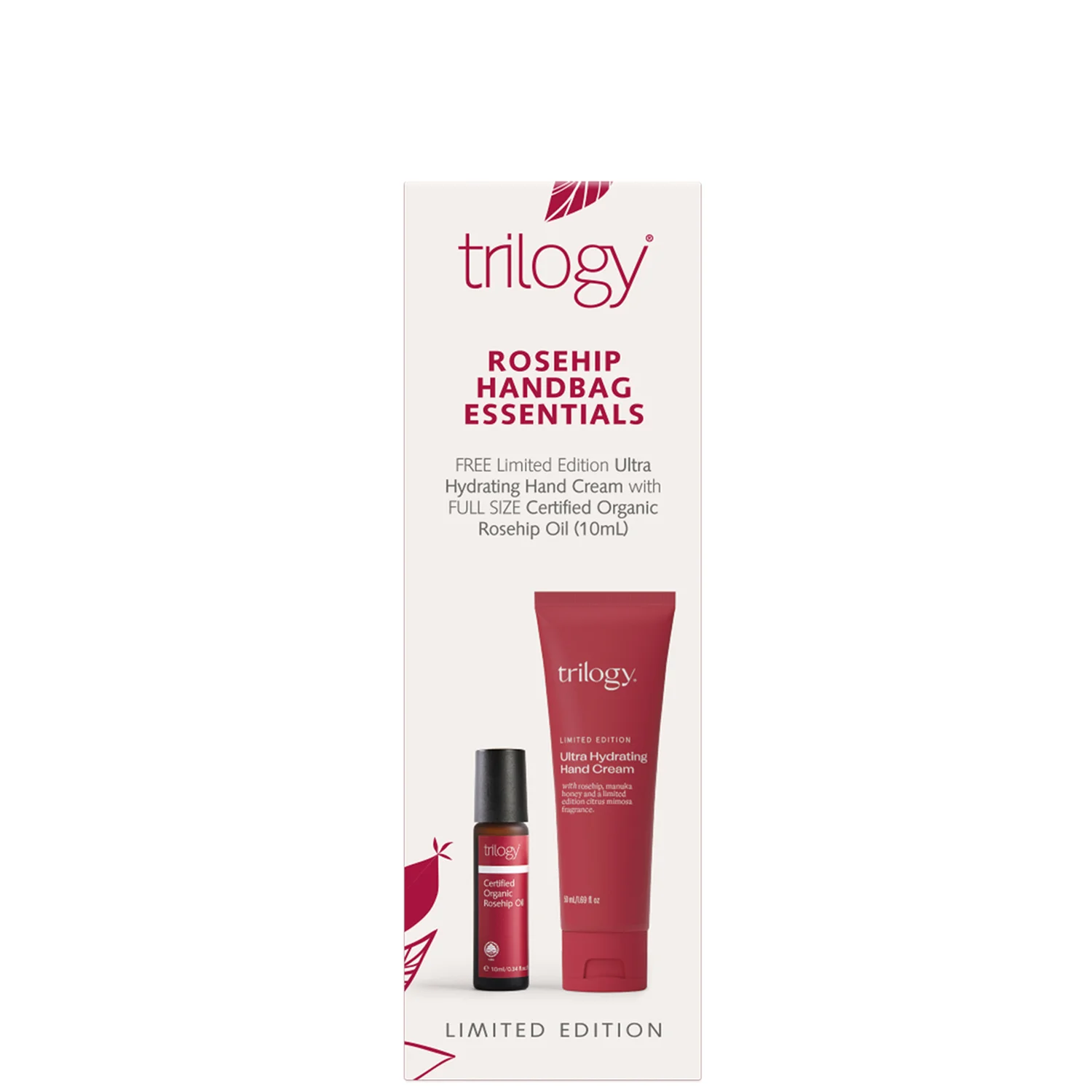 Trilogy Rosehip Handbag Essentials (Worth £19.00)