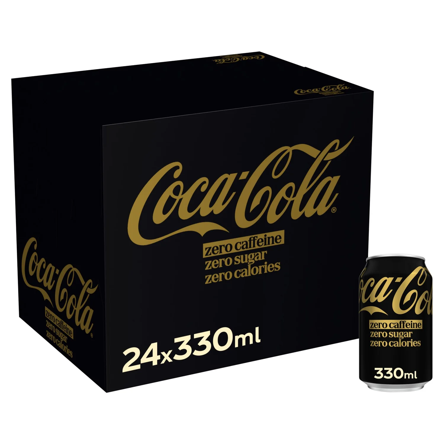 Coca-Cola Zero Sugar Zero Caffeine Soft Drink 24 x 330ml