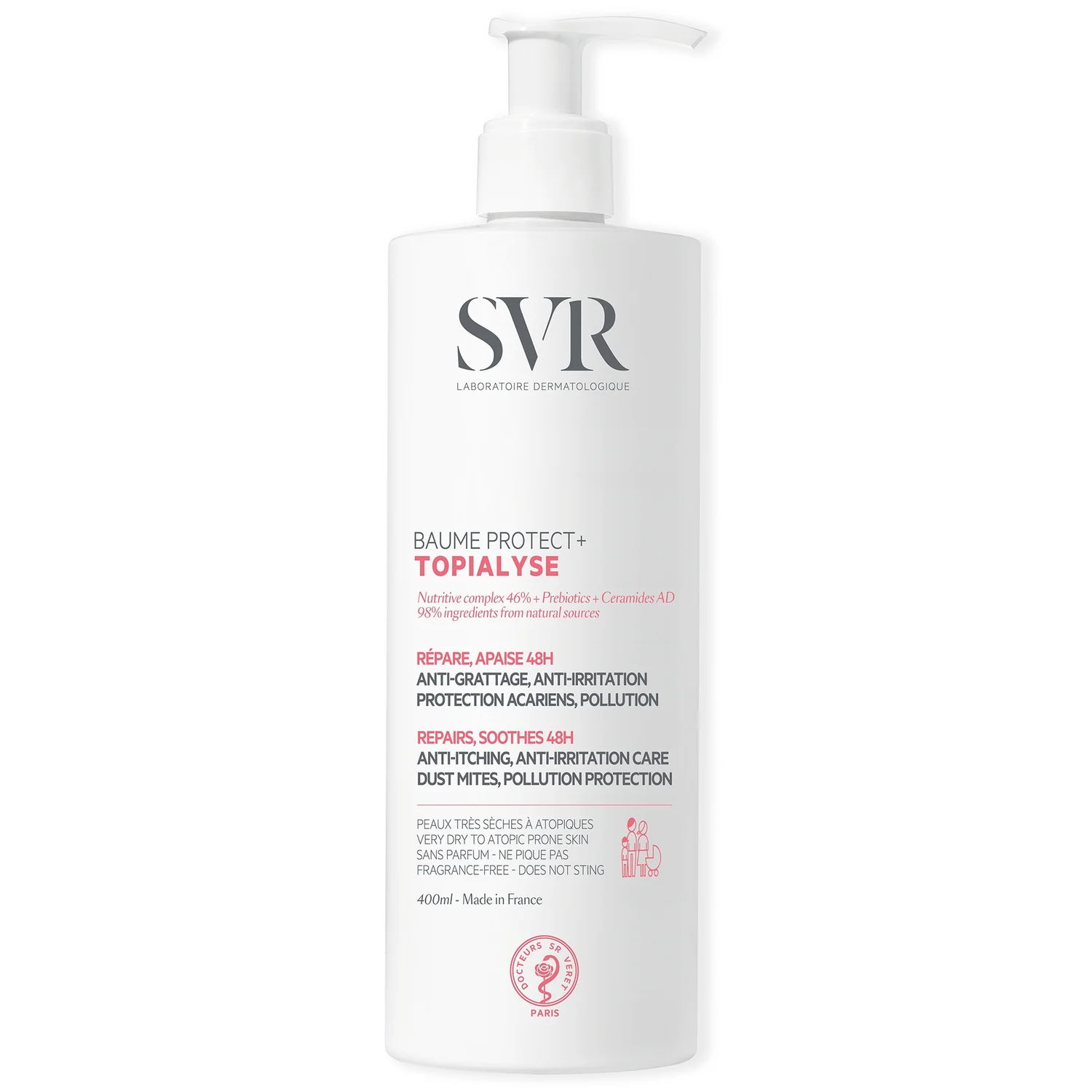 SVR TOPIALYSE Baume Protect+ Soothing 48hr Hydrating