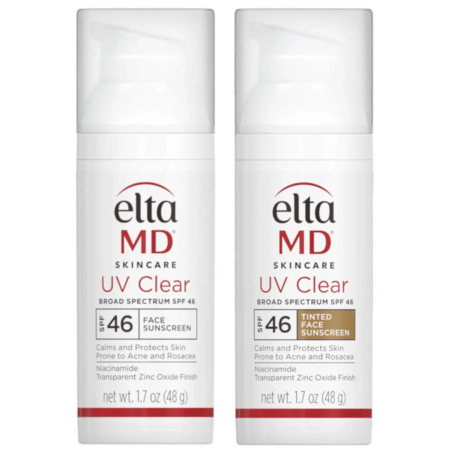 EltaMD Exclusive UV Clear Tinted and Untinted Duo