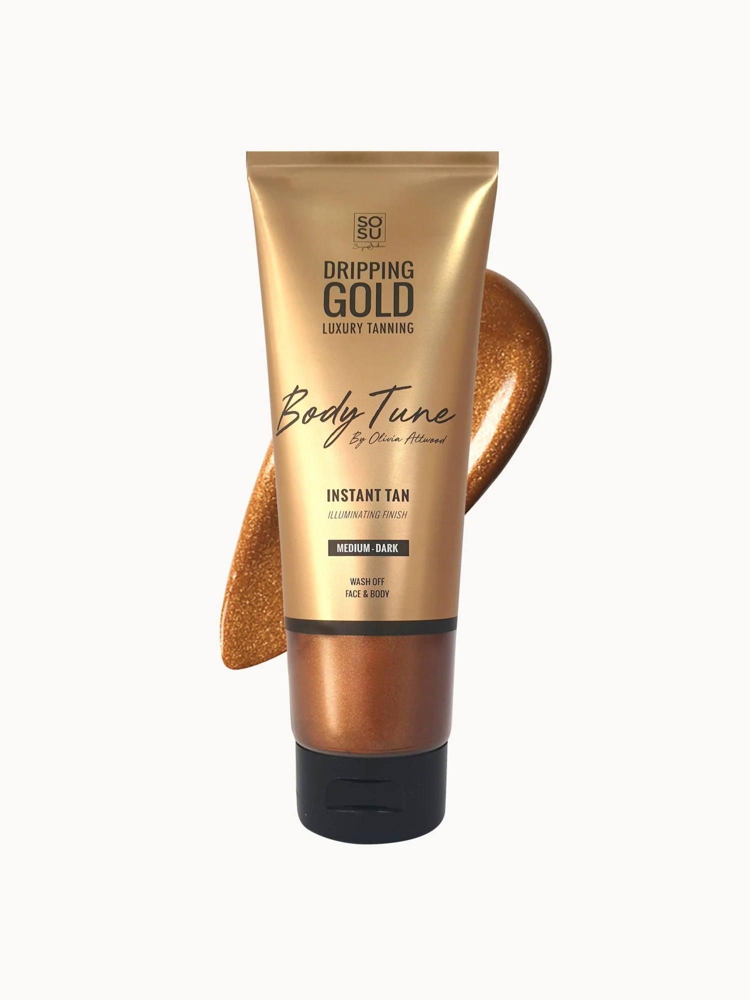 SOSU Dripping Gold Bodytune Shimmer 125ml (Various Colours)
