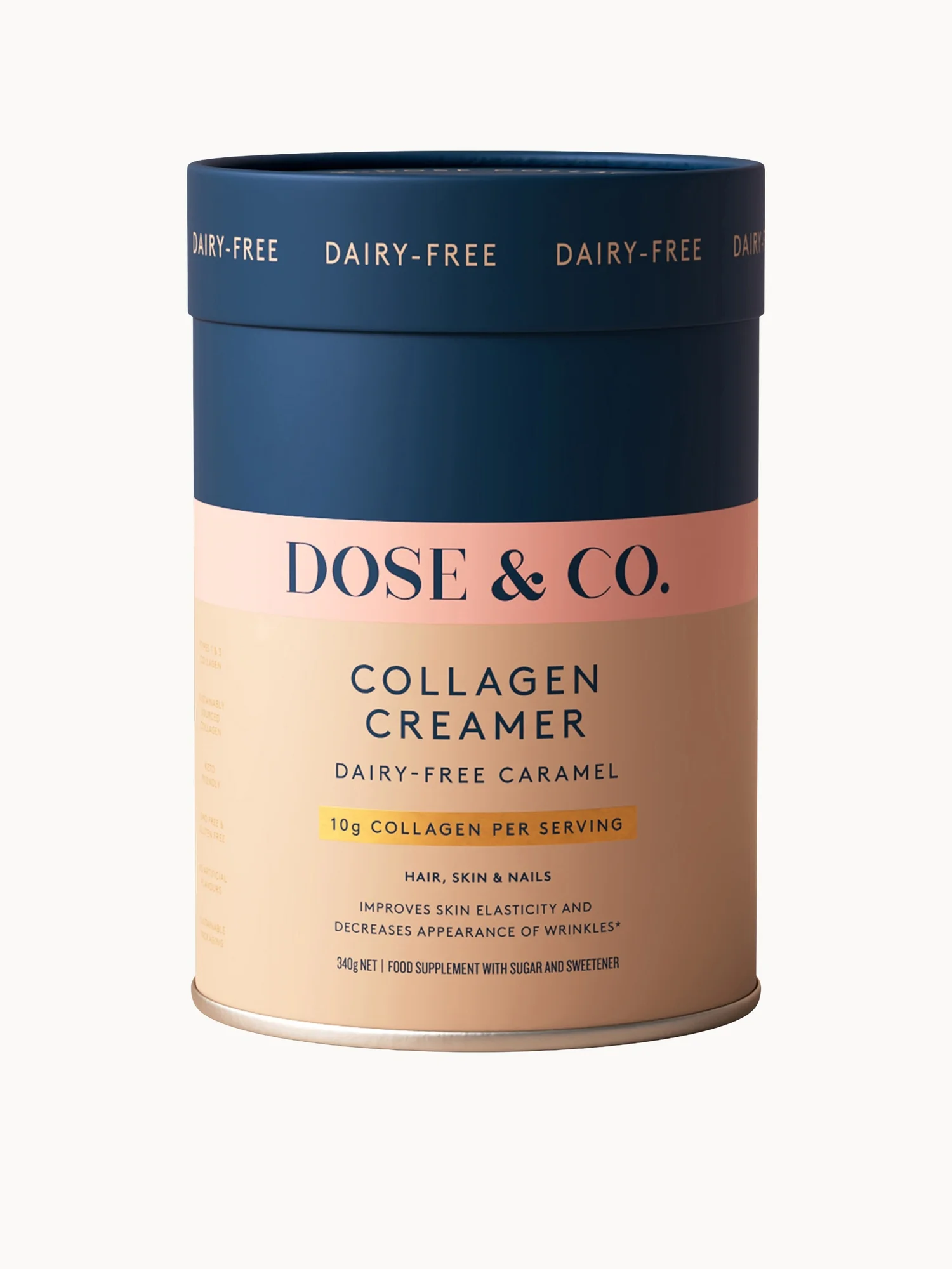 Dose & Co Dairy Free Collagen Creamer - Caramel
