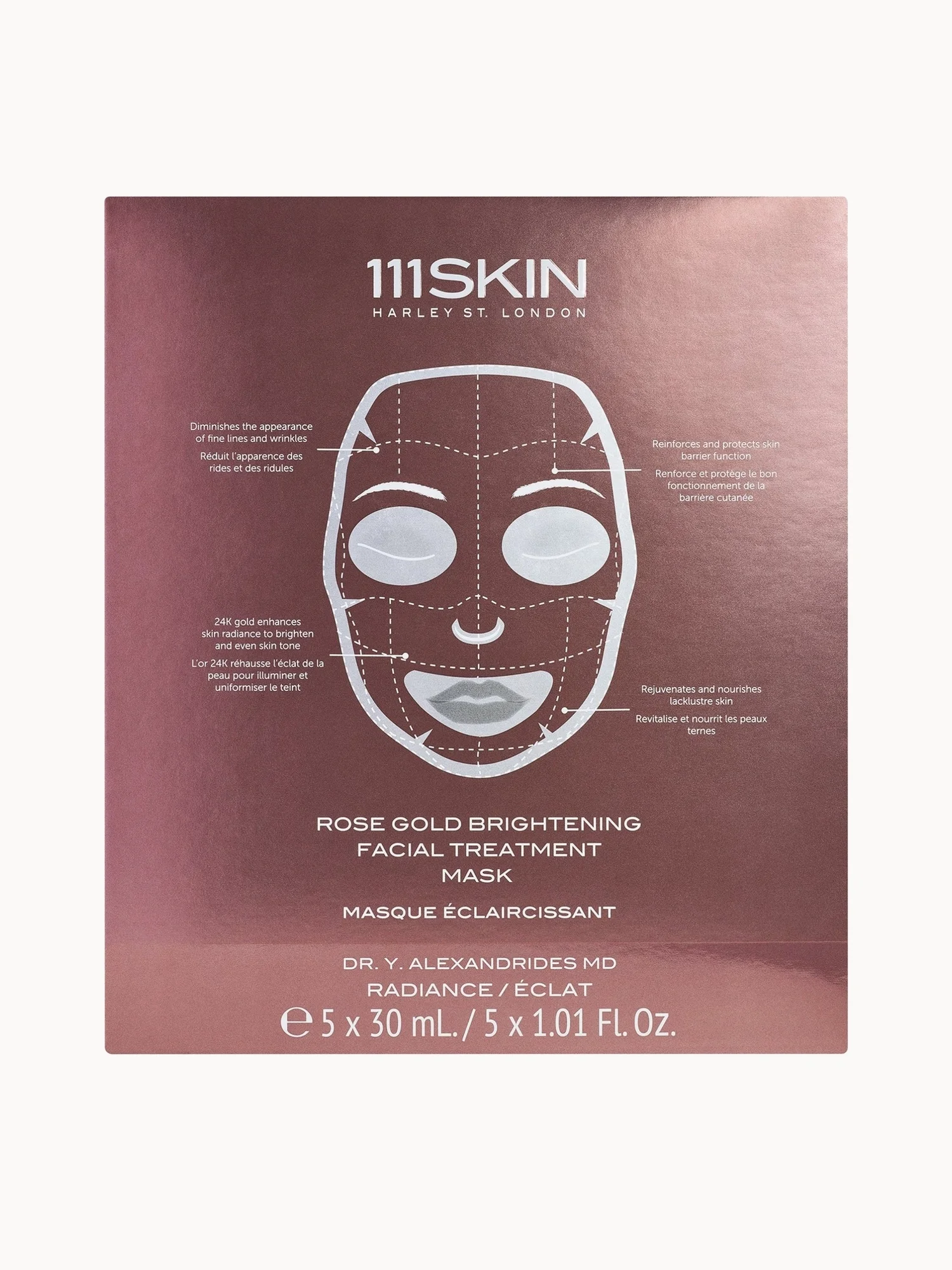 111SKIN Rose Gold Brightening Facial Treatment Mask (Various Options)
