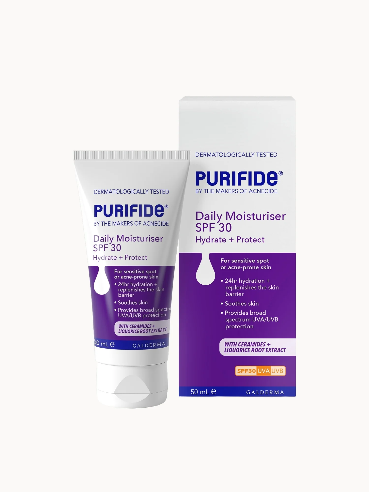 PURIFIDE by Acnecide Daily Moisturiser SPF30 cream 50mlÂ