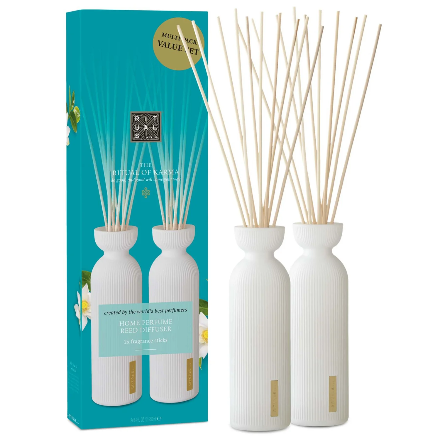 Rituals The Ritual of Karma Delicately Sweet Lotus & White Tea Reed Diffuser Duo 2 x 250ml