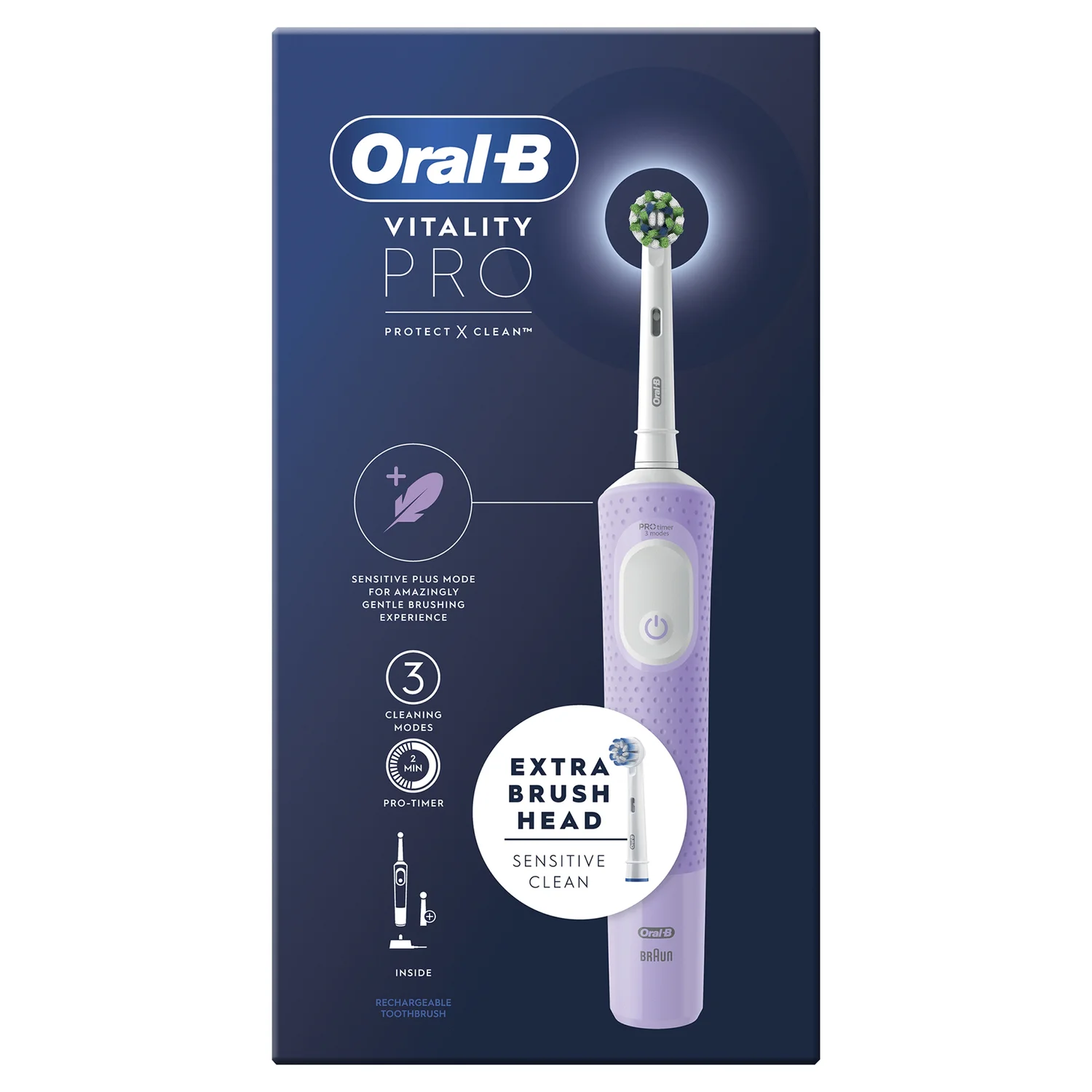 Oral B Vitality PRO Lilac Electric Toothbrush