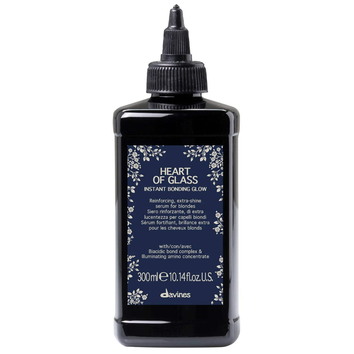 Davines Heart of Glass Instant Bonding Glow Serum For Blonde Hair 300ml