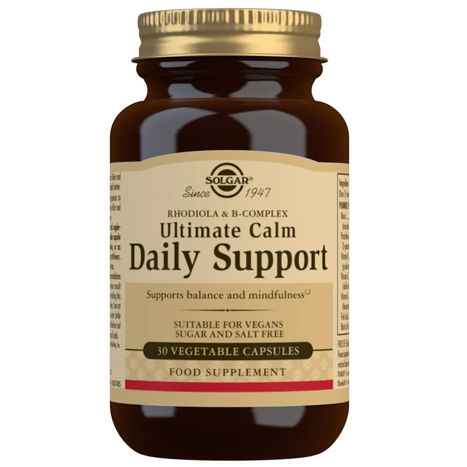 Solgar Botanical & Herb Ultimate Calm Daily Support Vegetable Capsules x 30