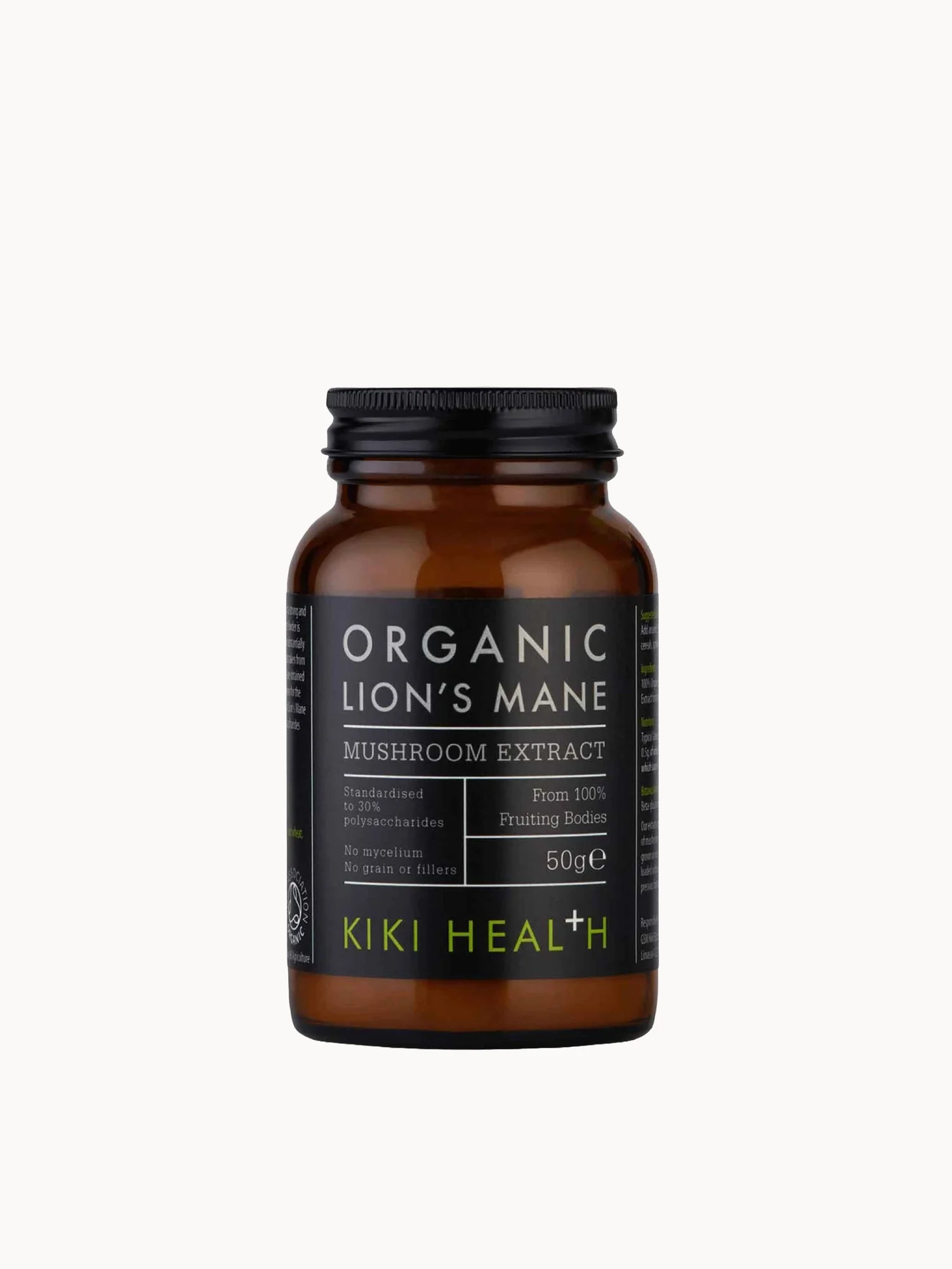 KIKI Health Organic Mushroom Extract Lion's Mane Powder 50g