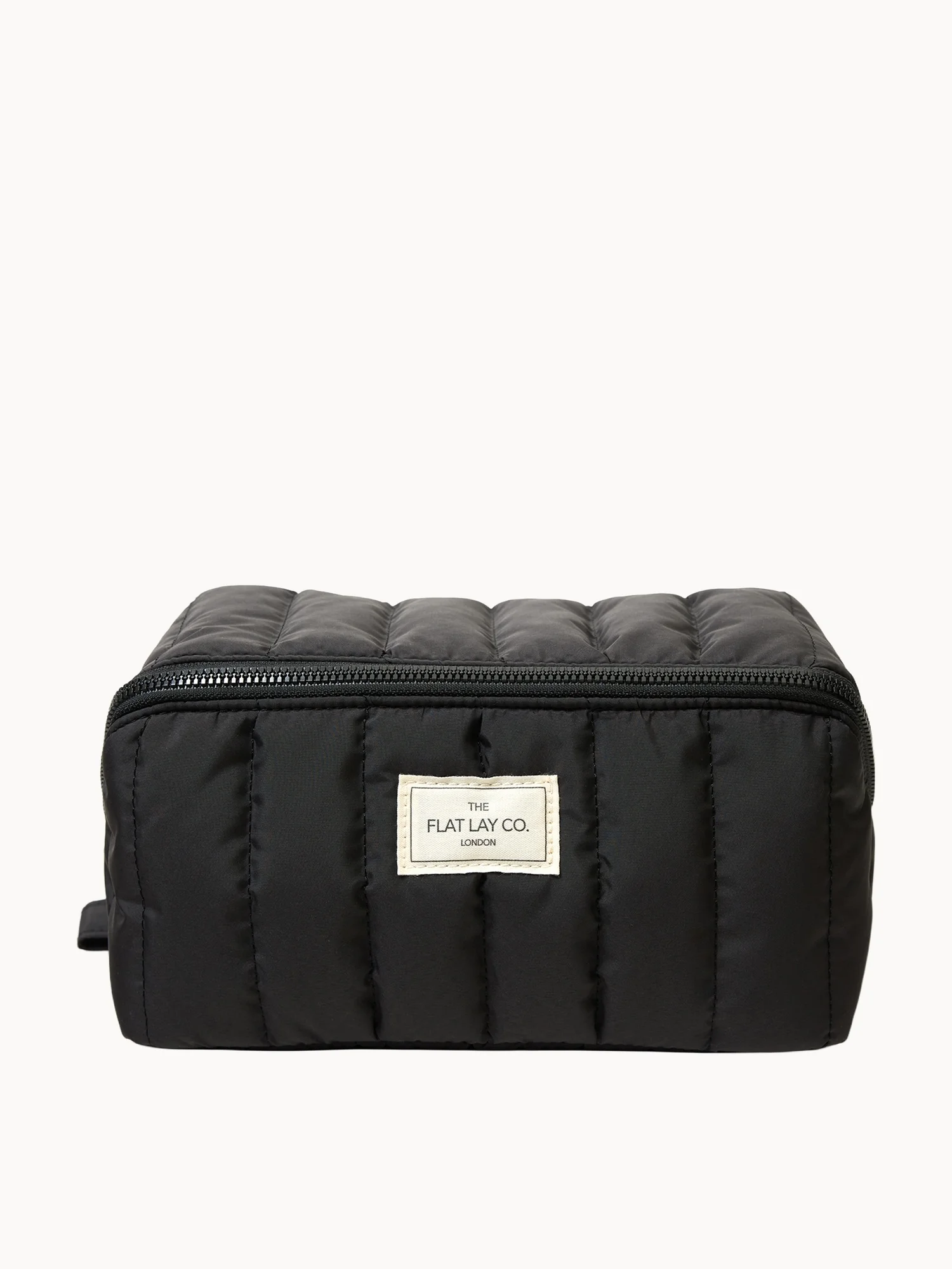 The Flat Lay Co. Marshmallow Flat Lay Makeup Box Bag - Classic Black
