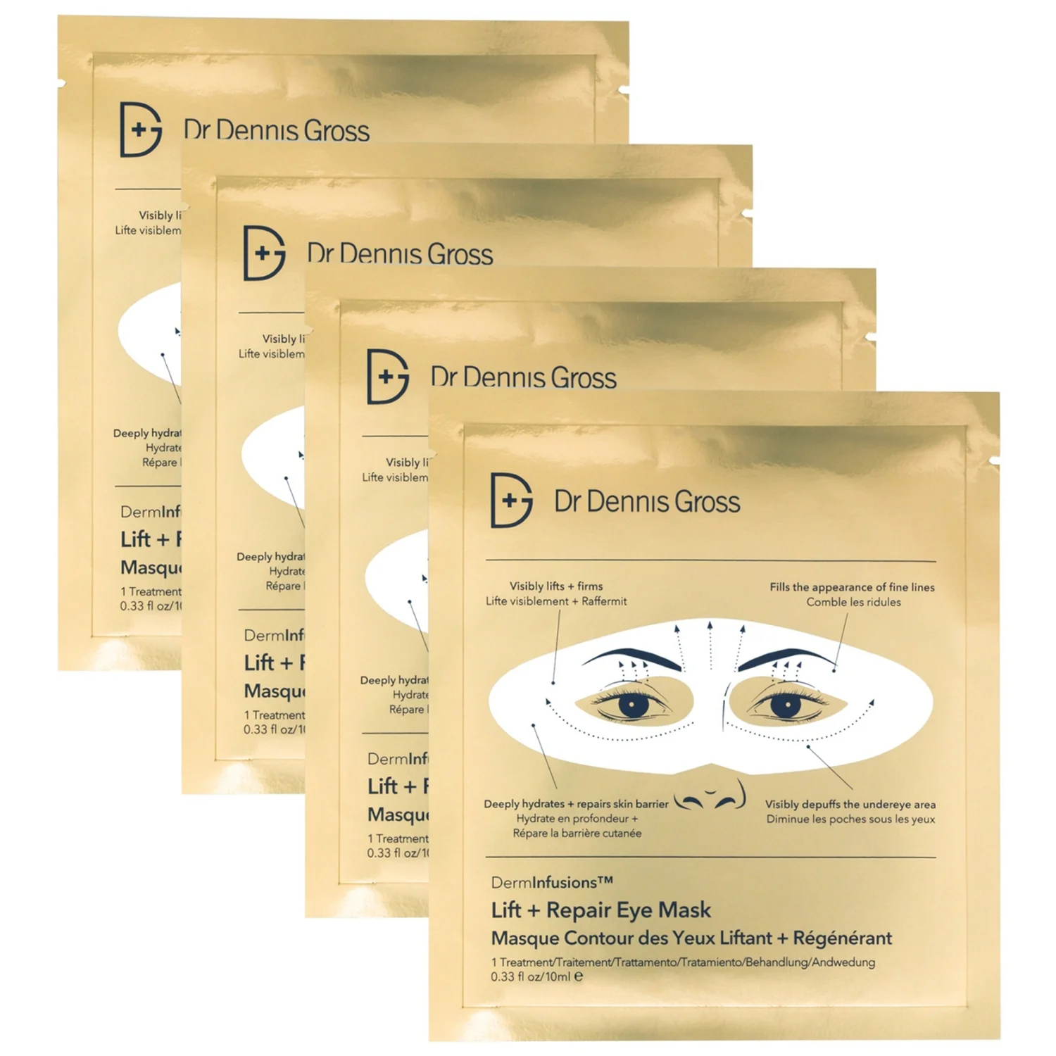 Skincare DermInfusions Lift + Repair Eye Mask 4-App 10ml product image