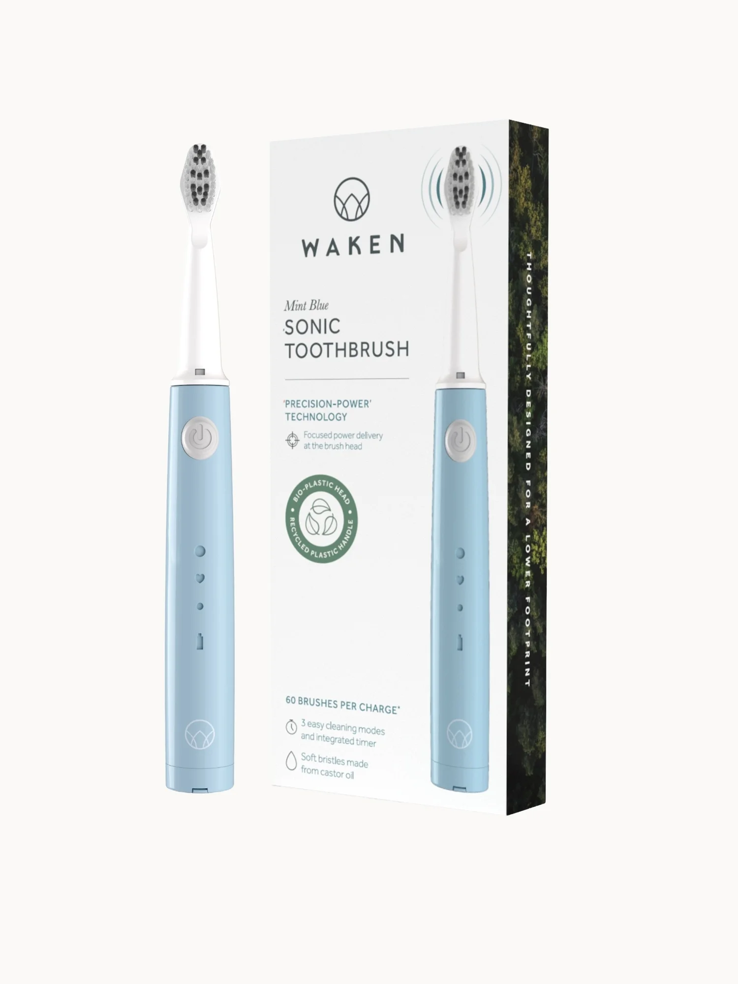 Waken Mouthcare Sonic Toothbrush Handle - Mint Blue