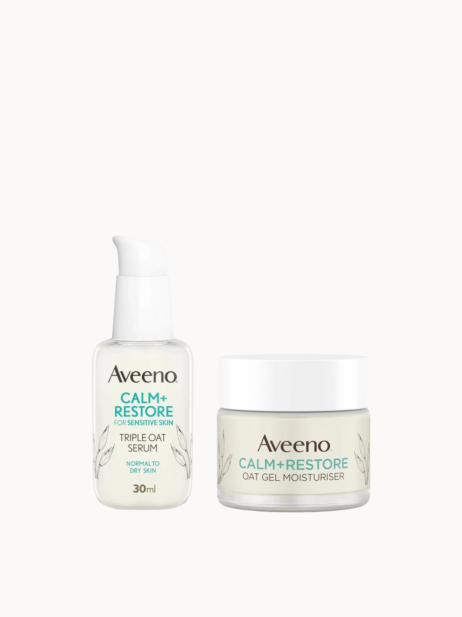 Aveeno Face Calm and Restore 24hr Hydration Duo (Worth £27.98)