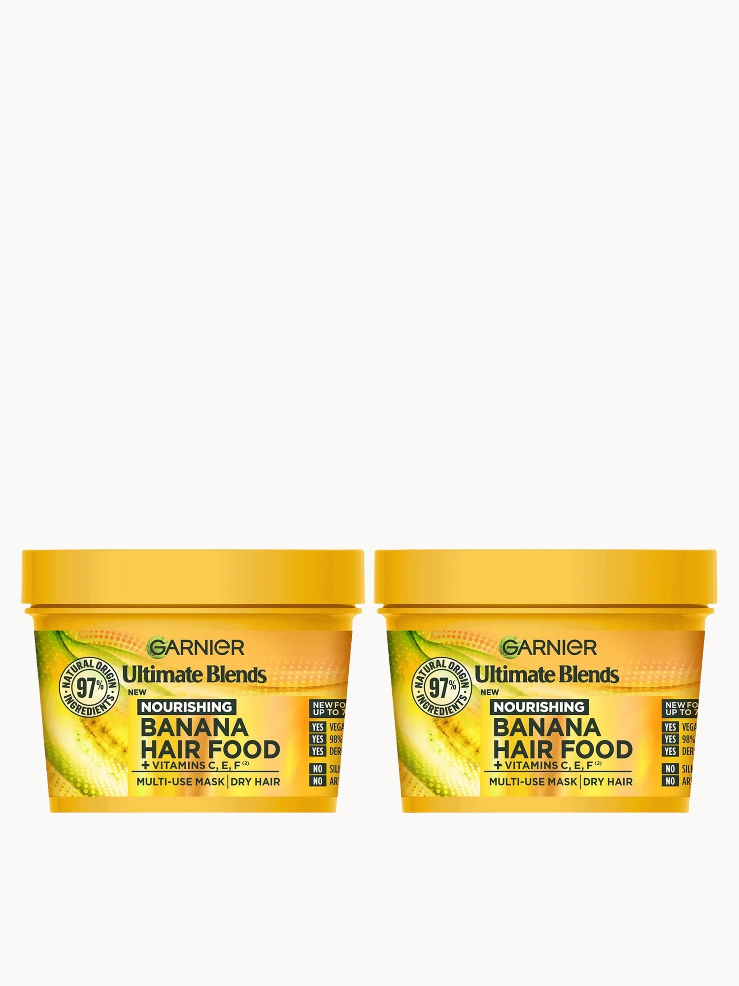 Garnier Ultimate Blends Banana 3-in-1 Dry Hair Mask Duo