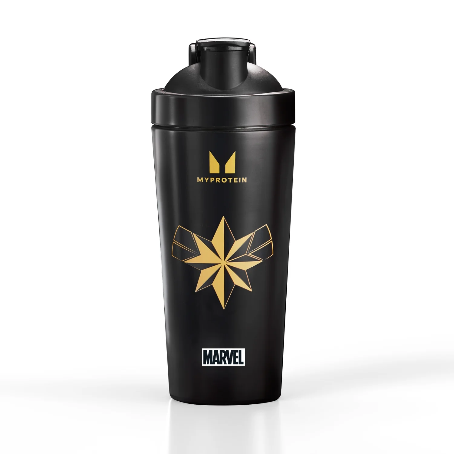 Myprotein Captain Marvel Recycled Metal shaker - Black