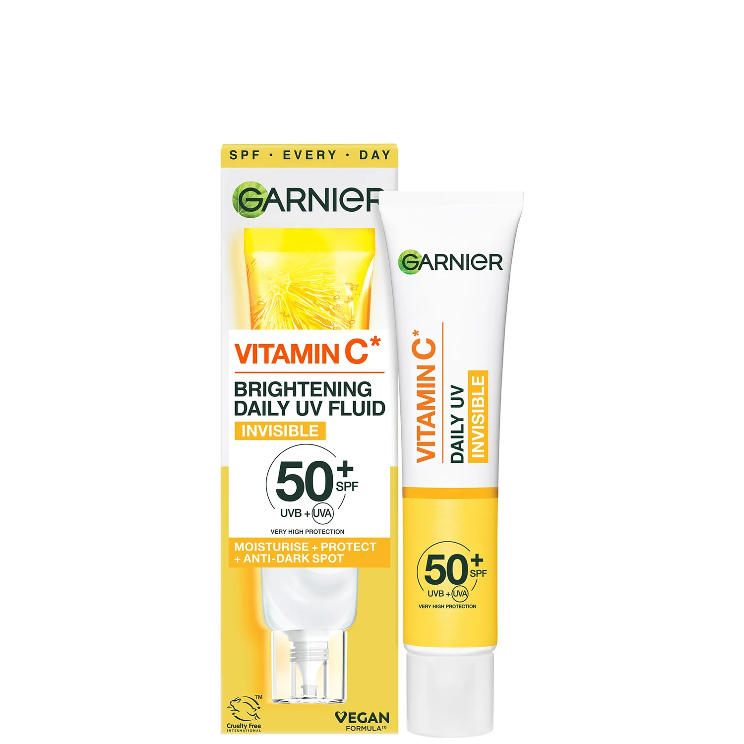 Garnier Vitamin C Daily UV Invisible Brightening Fluid SPF50+ - 40ml