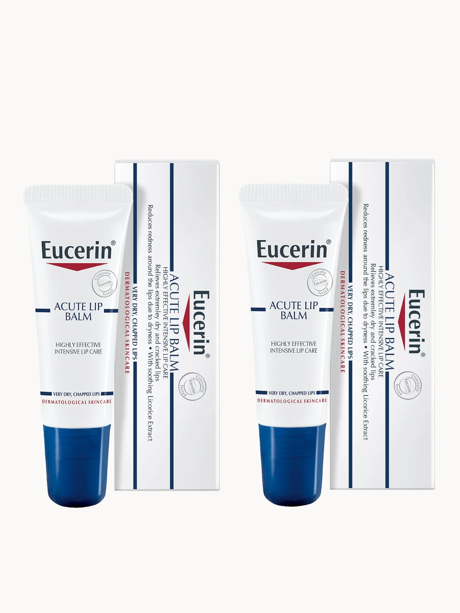Eucerin Dry Skin Acute Lip Balm Duo 2 x 10ml