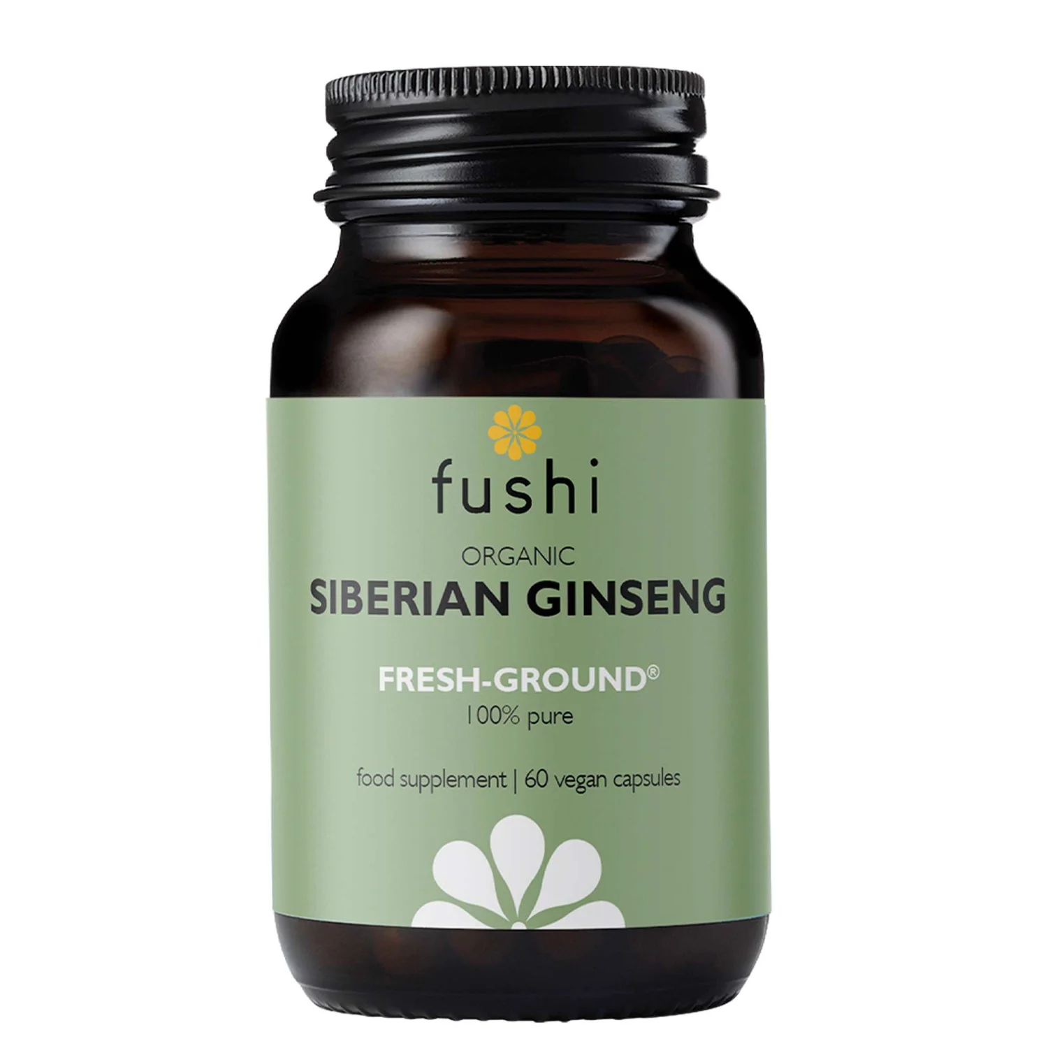 Fushi Single Herb Supplements Organic Siberian Ginseng x 60 Capsules