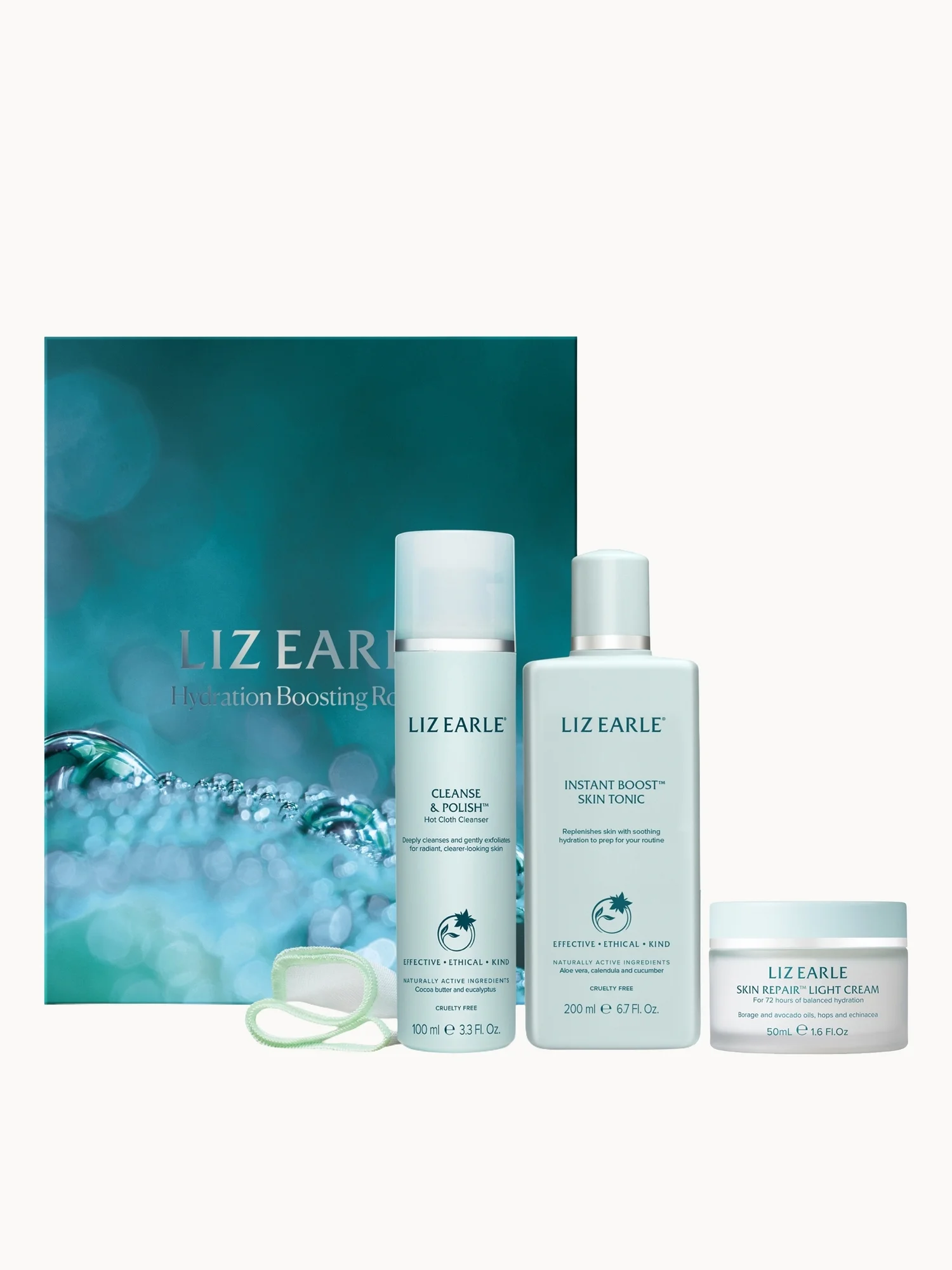 Liz Earle Hydration Boosting Routine - 3-Step Skincare Set