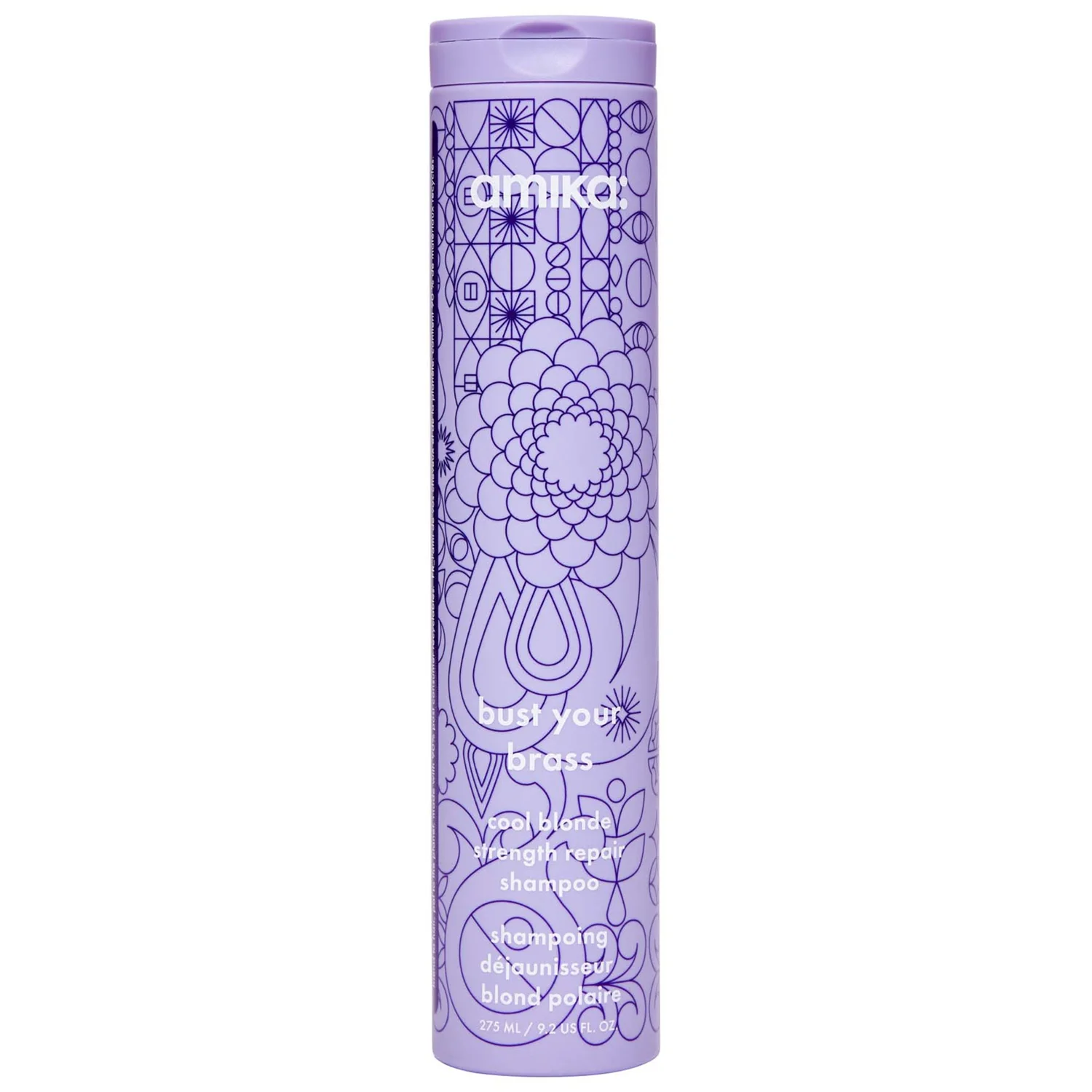 Amika Bust Your Brass Toning + Strength Repair Shampoo 275ml