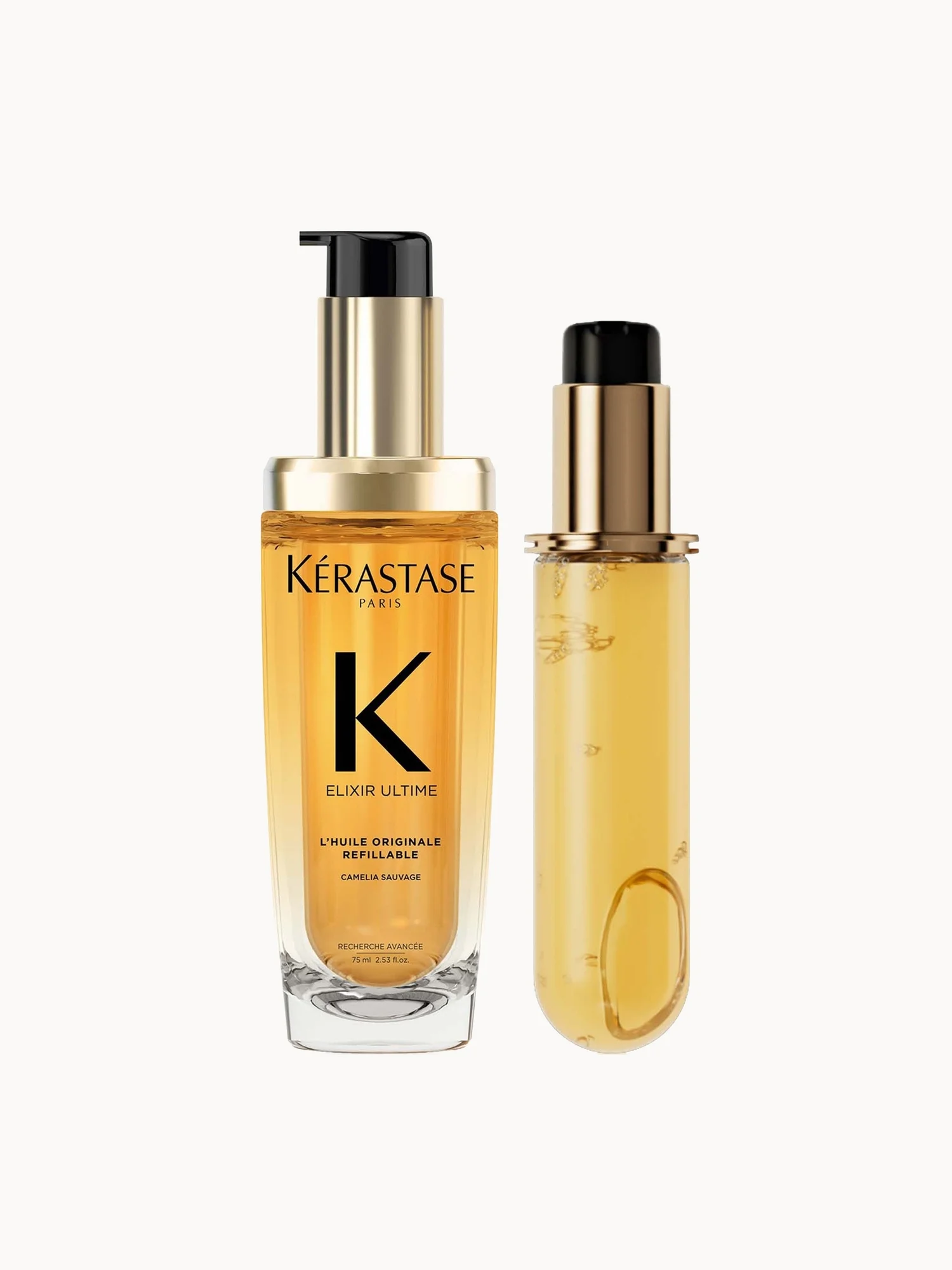 Kérastase Elixir Ultime L'Huile Originale Refillable 75ml & Refill 75ml Duo