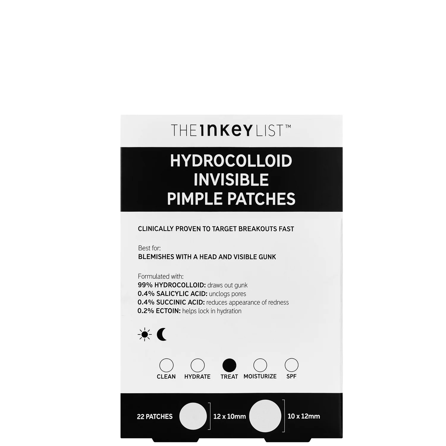 The INKEY List Hydrocolloid Invisible Pimple Patches (22 patches)