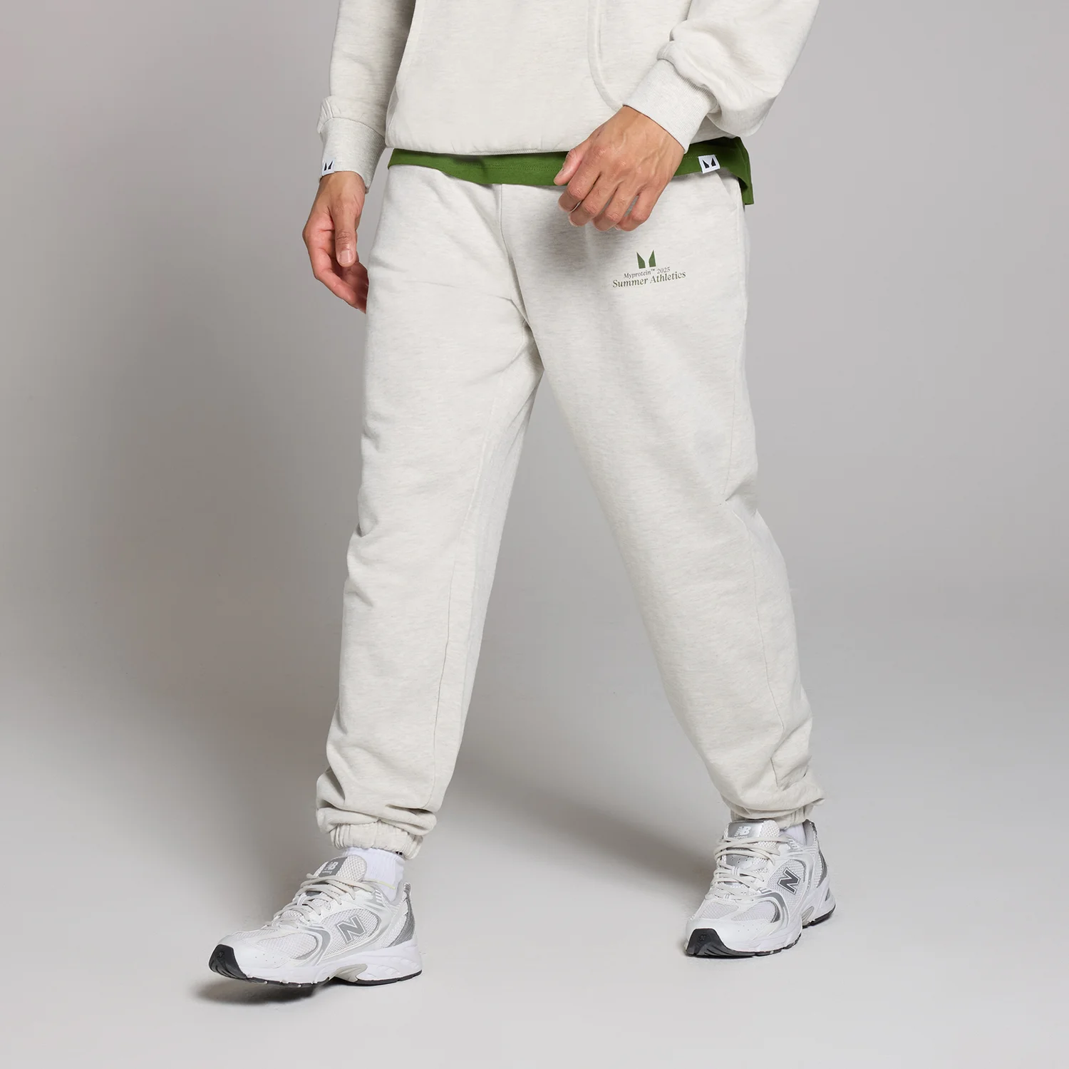 MP Men's Retro Oversized Joggers - Grey Marl