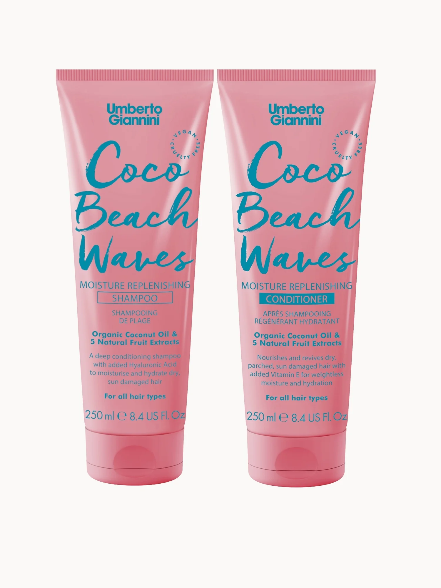 Umberto Giannini Coco Beach Waves Shampoo and Conditioner Duo